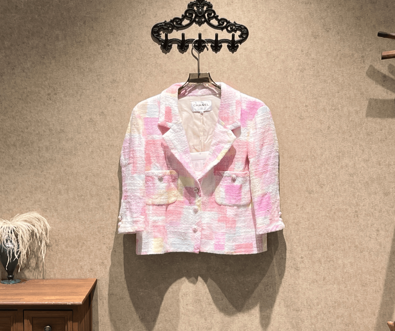 Chanel Chanel 23s Pink Dyed Tweed Blazer / Size 40 / Brand New / 43480 SGC43480