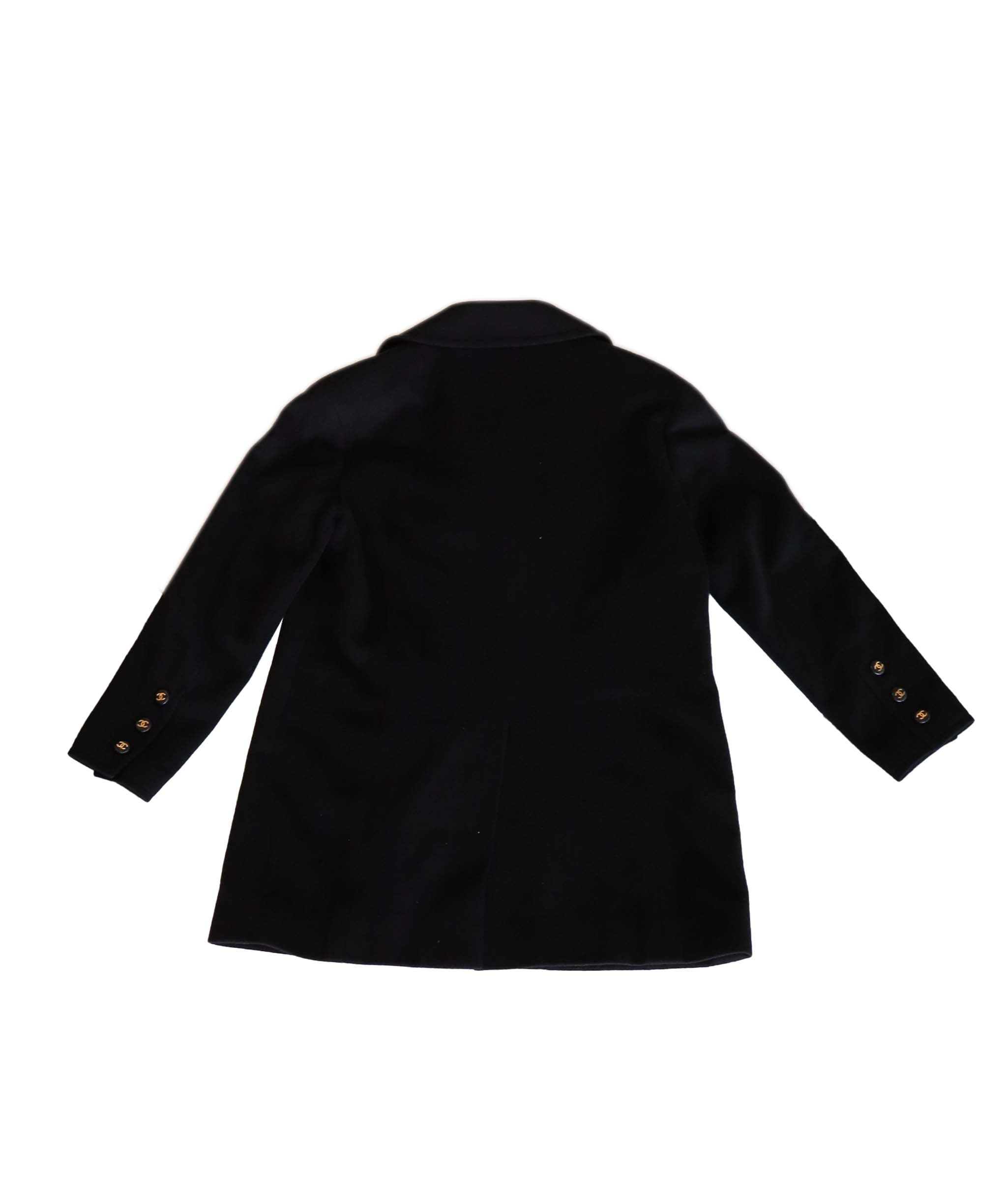 Chanel Chanel 93A Cashmere Coat Black DXBK0088