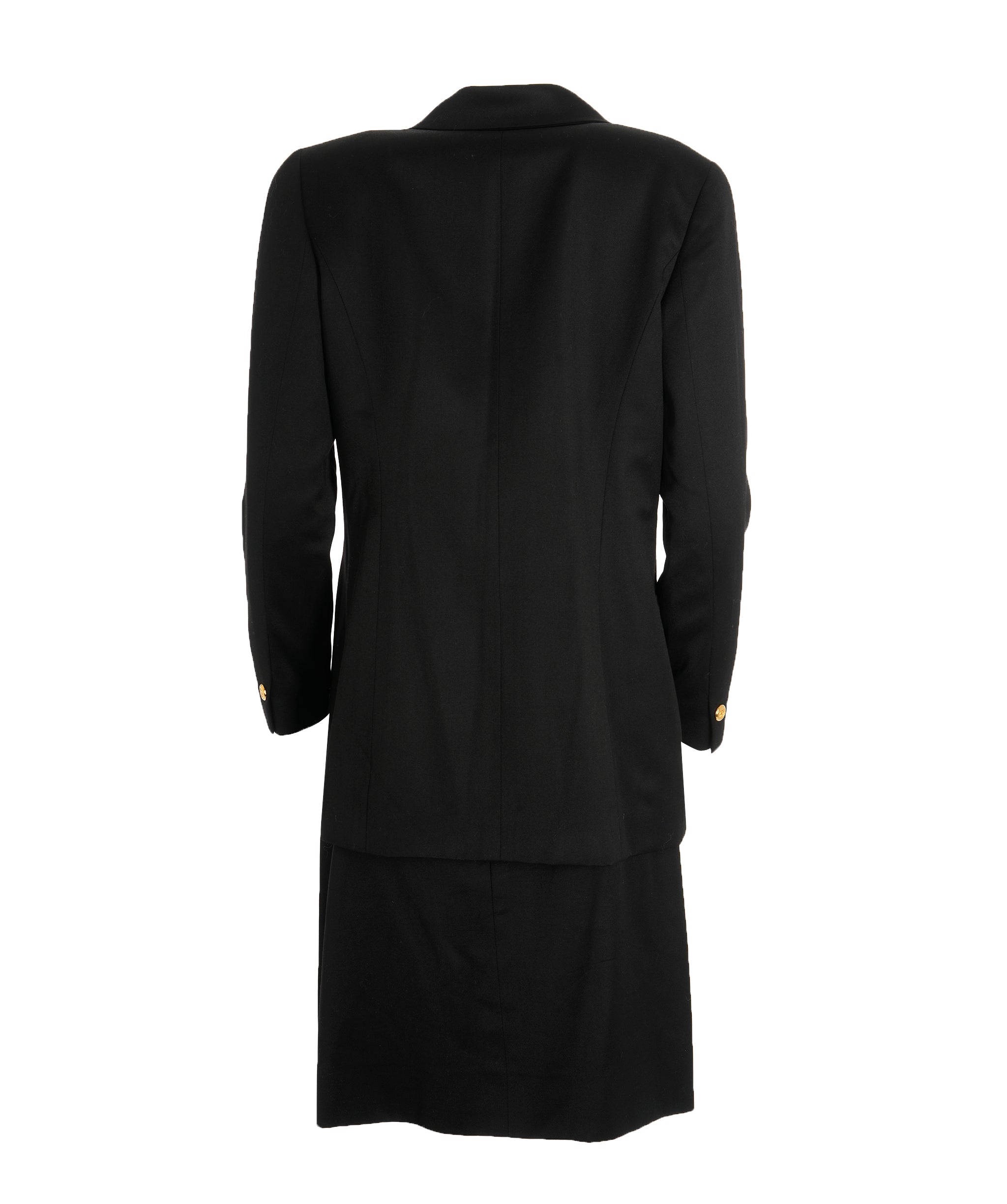 Chanel Chanel Black CC Button Vintage Suit Set ALC2235