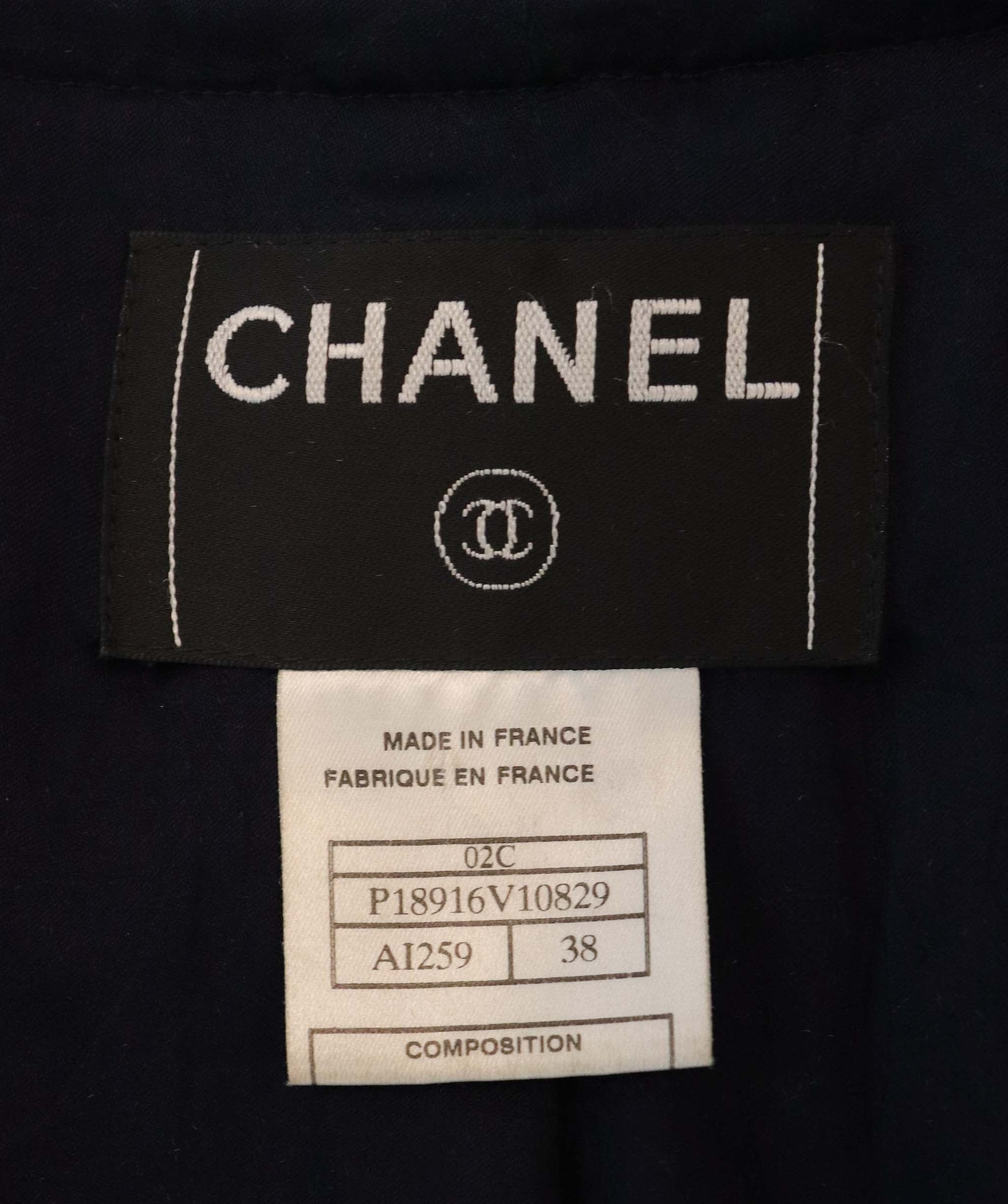 Chanel Chanel Blue tweed jacket AGC2493