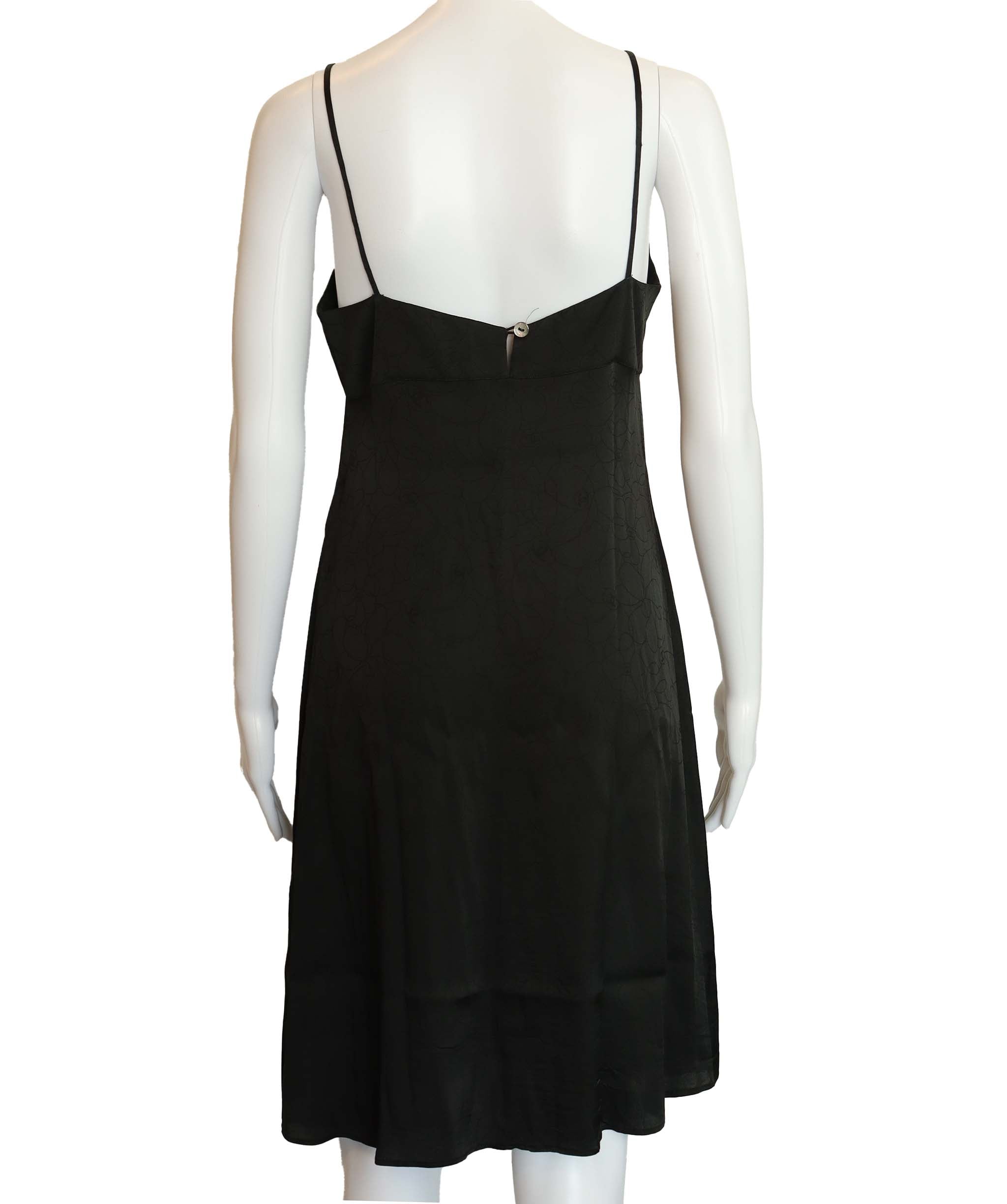 Chanel Chanel Camelia Print Silk Camisole Dress