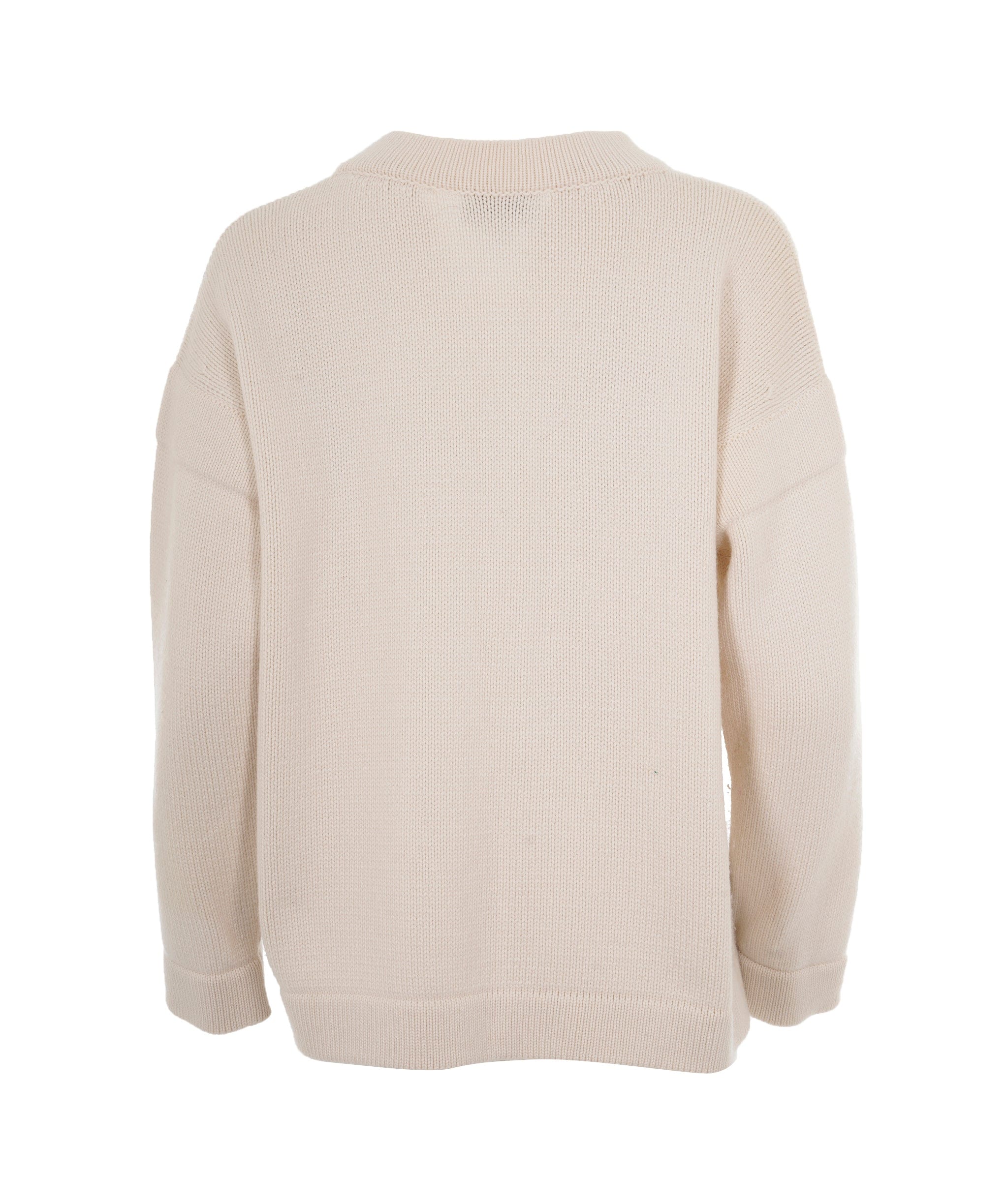 Chanel Chanel Cream Caridgan with Gold Buttons, Size 42 ALC2331