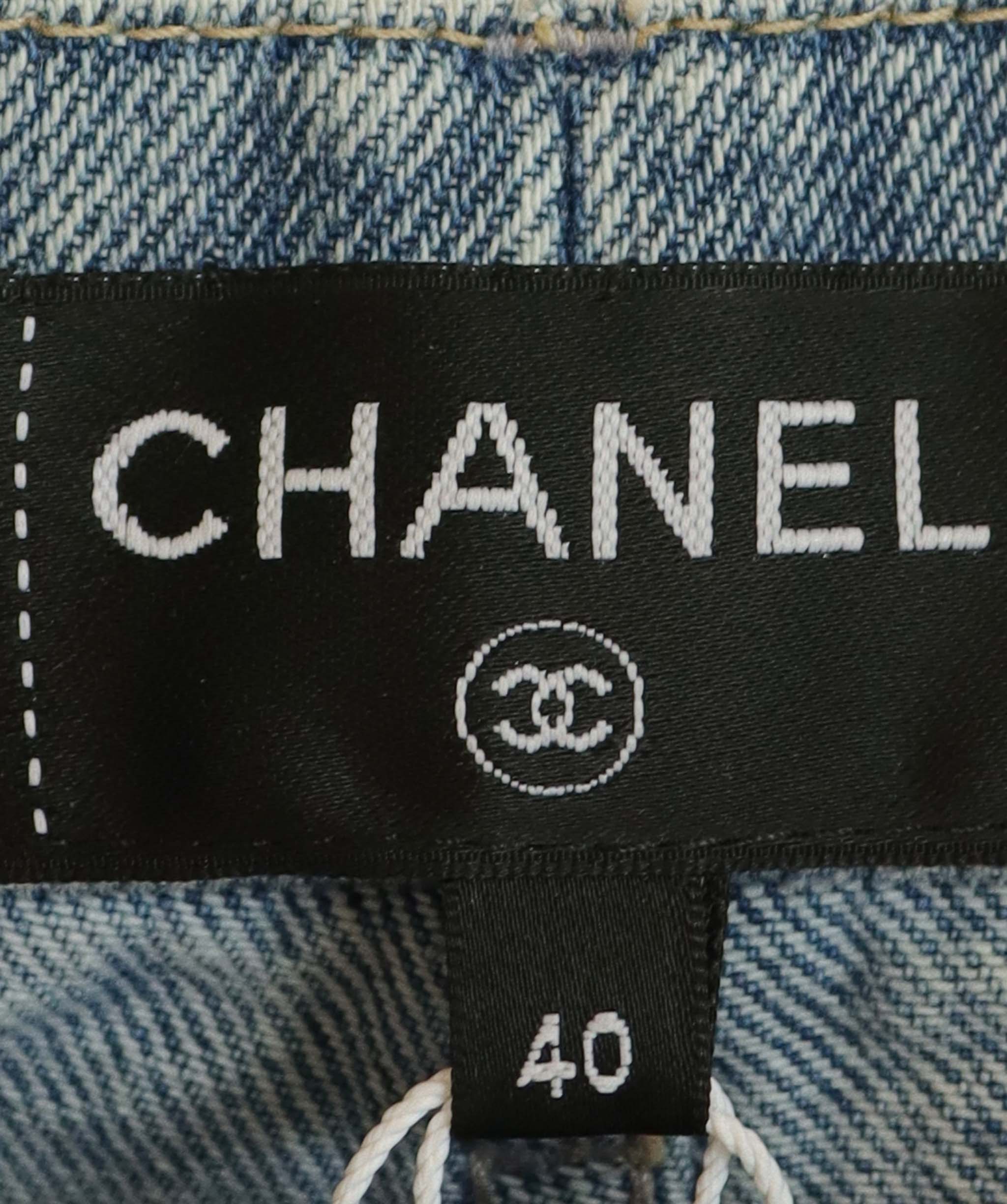 Chanel Chanel Denim Coco Beach Shorts Sz 40 NWT UKC1186