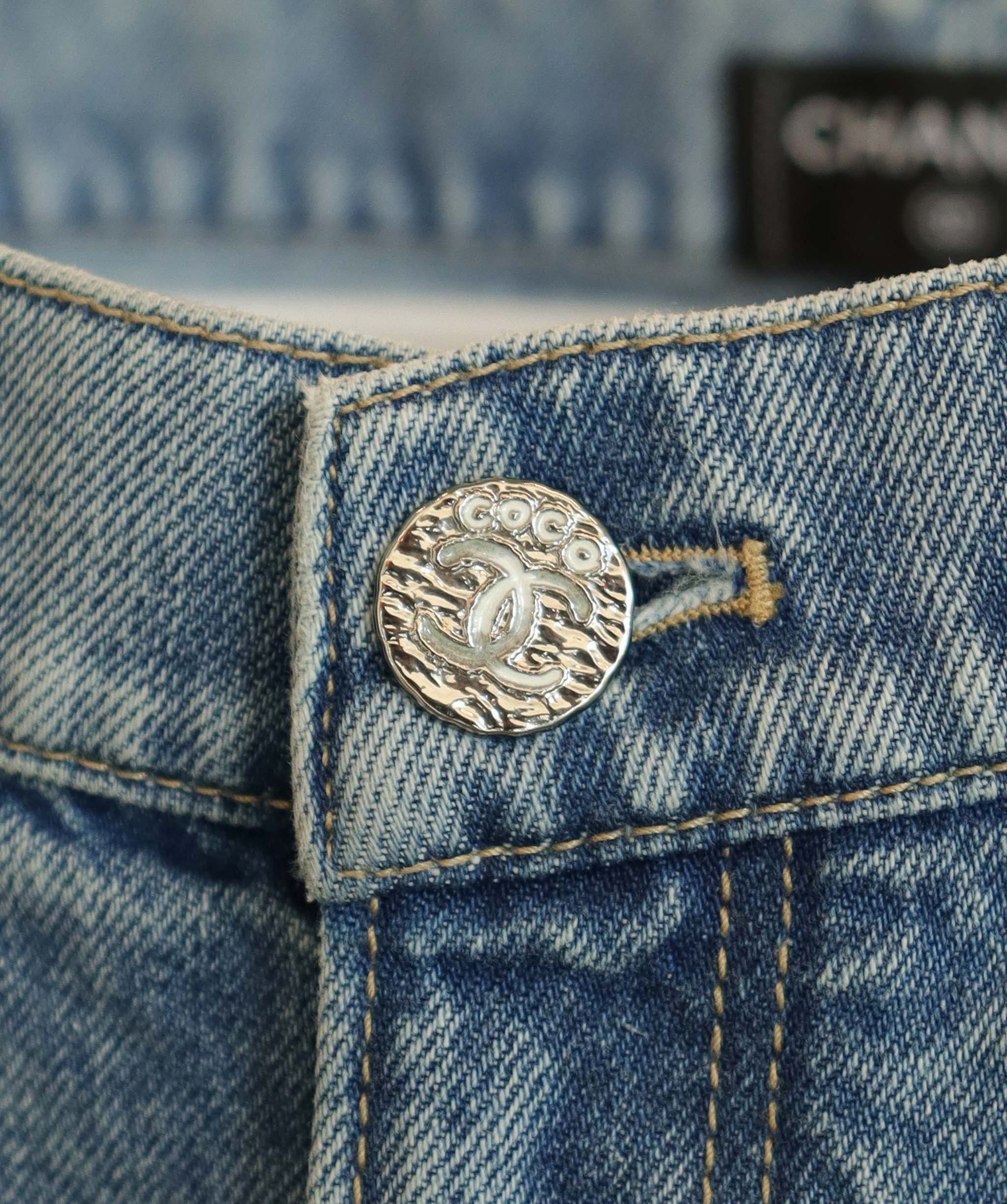 Chanel Chanel Denim Coco Beach Shorts Sz 40 NWT UKC1186