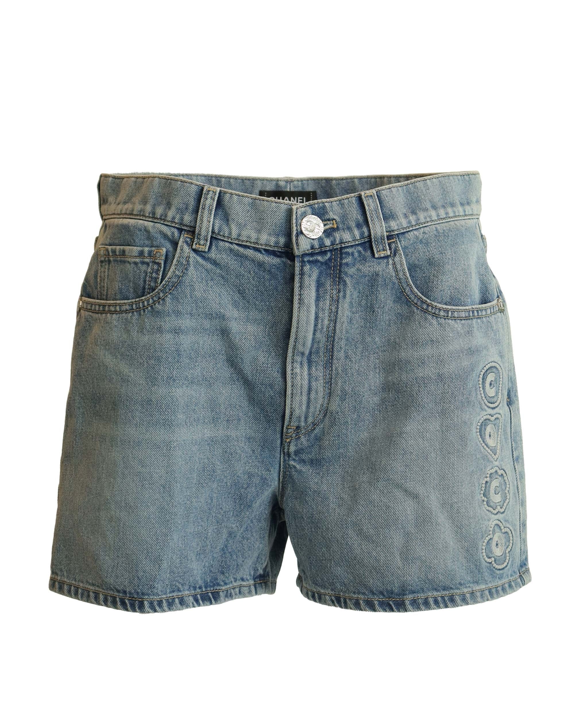 Chanel Chanel Denim Coco Beach Shorts Sz 40 NWT UKC1186