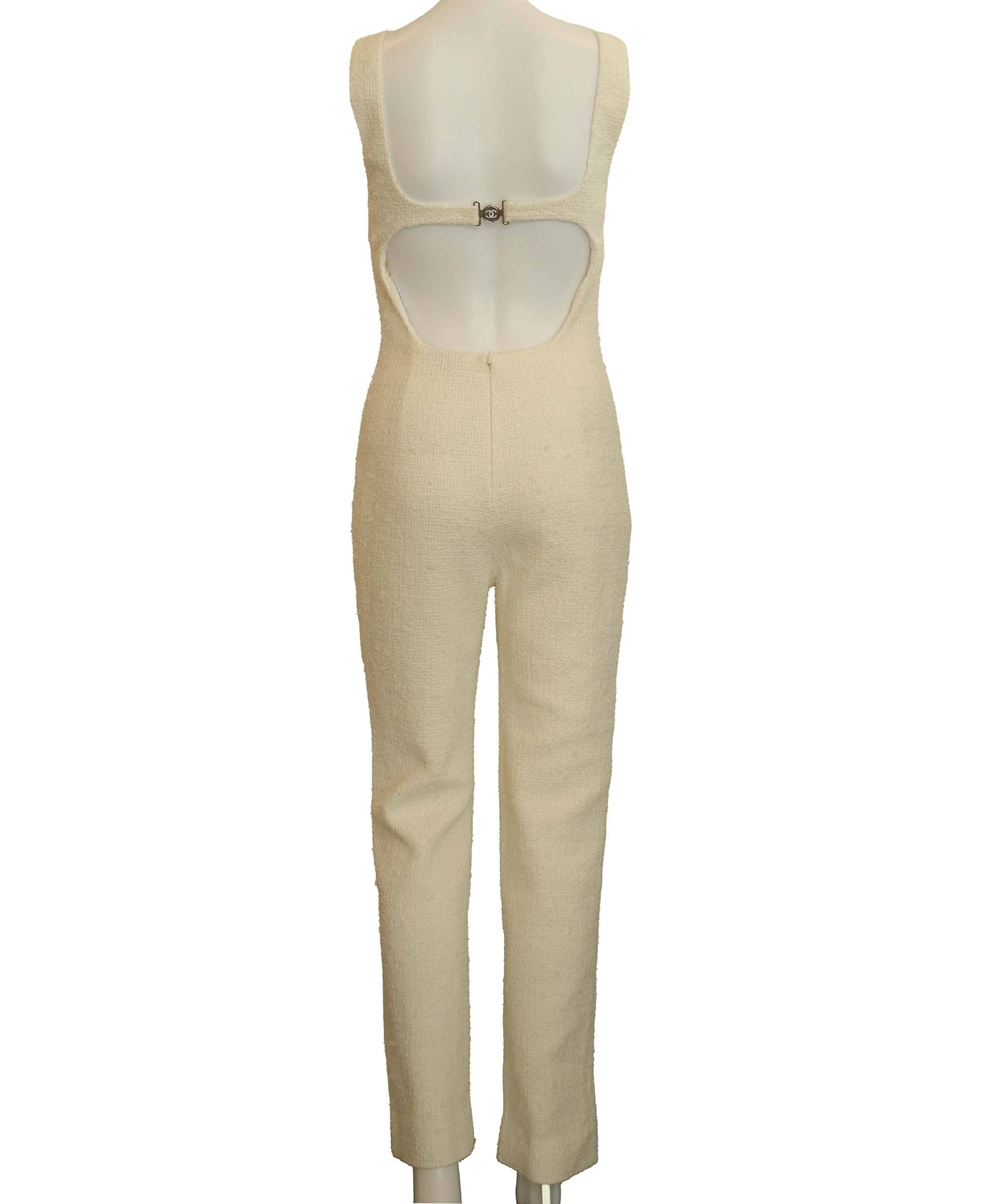 Chanel * CHANEL DRESS WHITE SIZE 34 ASC6934