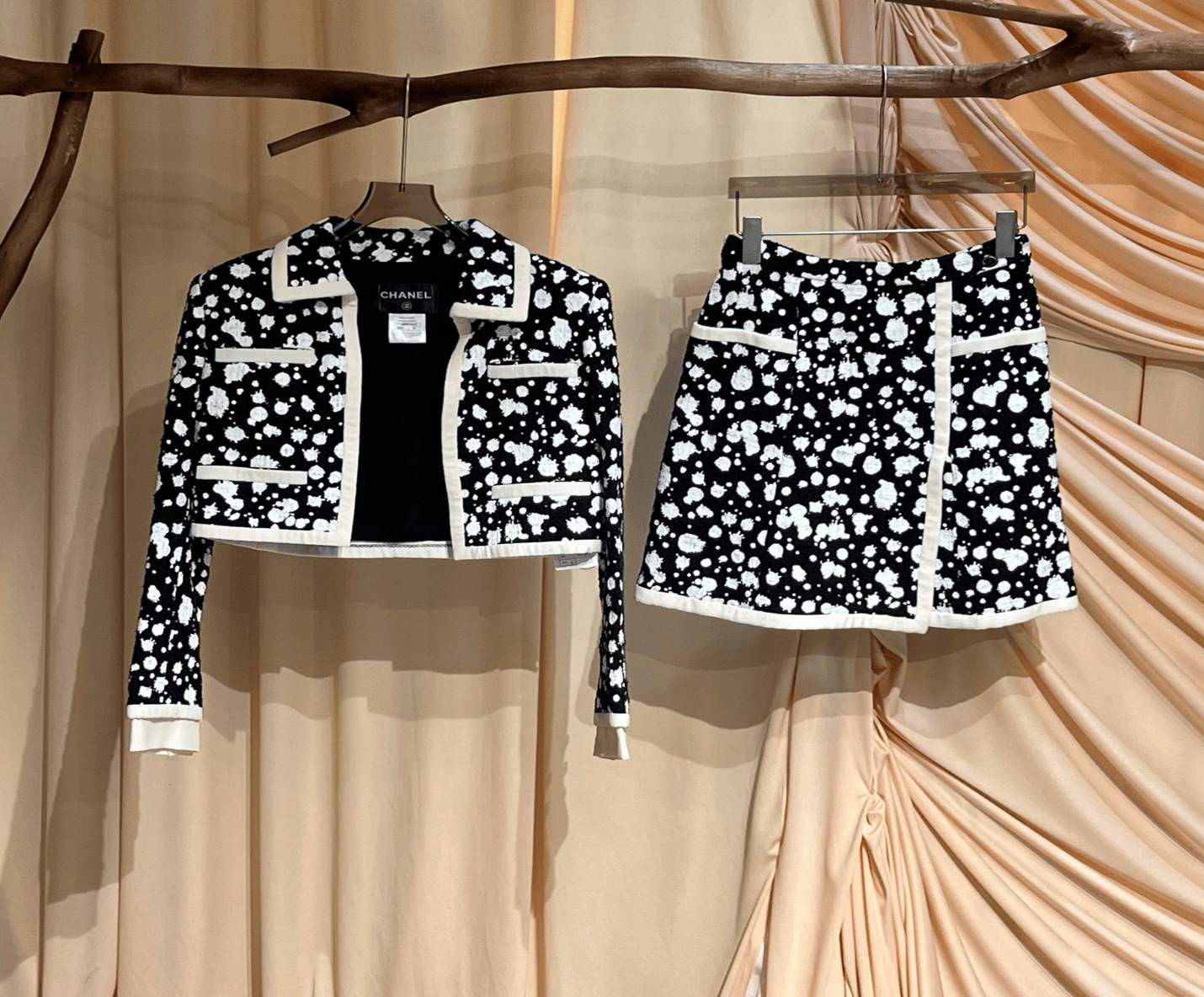 Chanel Chanel Feminist Collection Splatter Paint Jacket and Skirt Set / Size 38 / 99% New / 43025 SGC43025