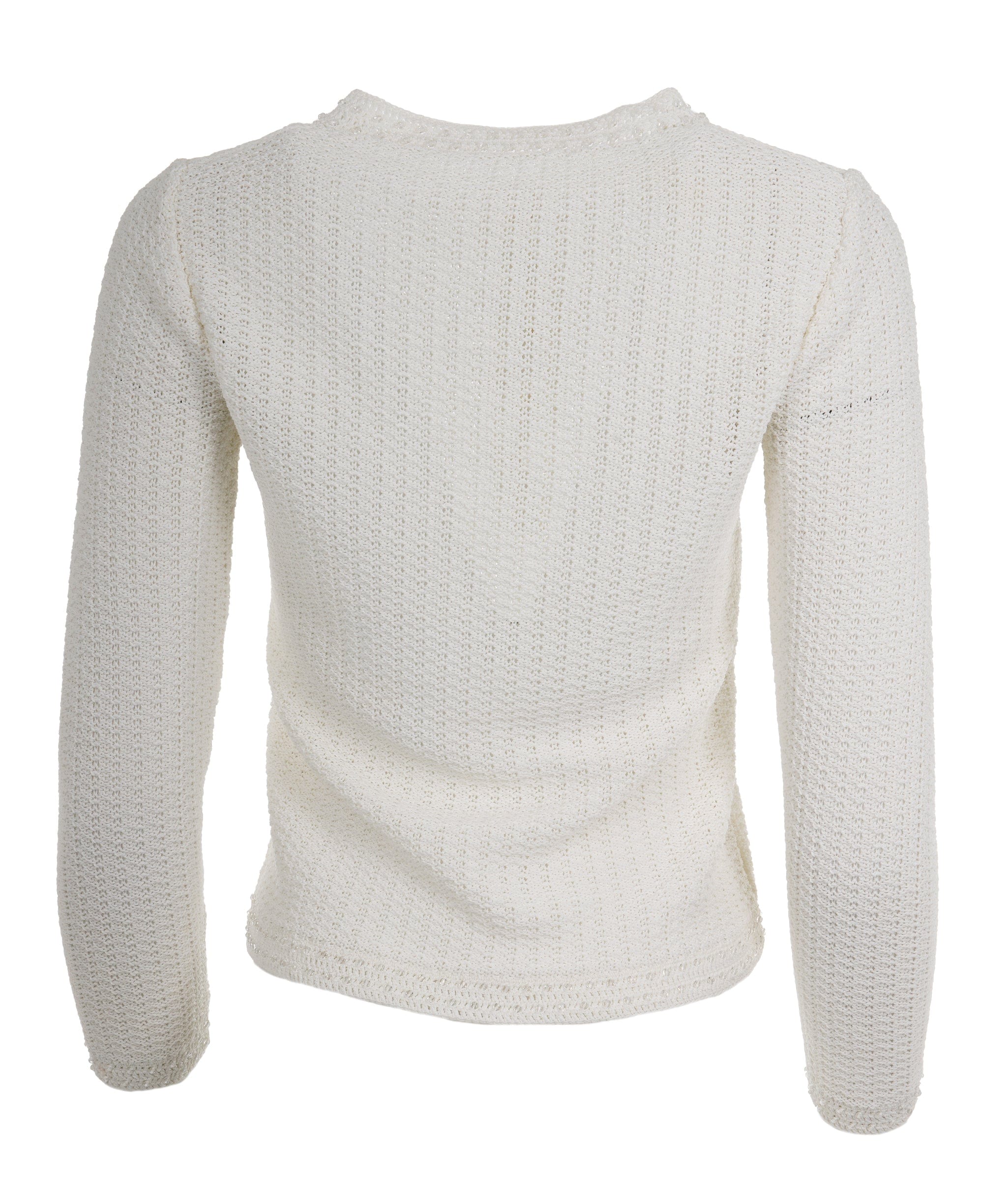Chanel Chanel Knit Cream Detail CC Top 36/38 ALC1489