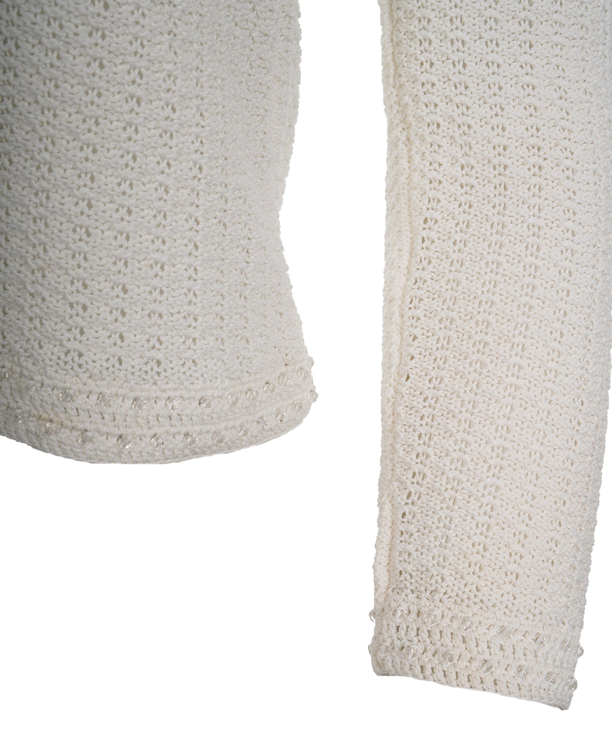 Chanel Chanel Knit Cream Detail CC Top 36/38 ALC1489