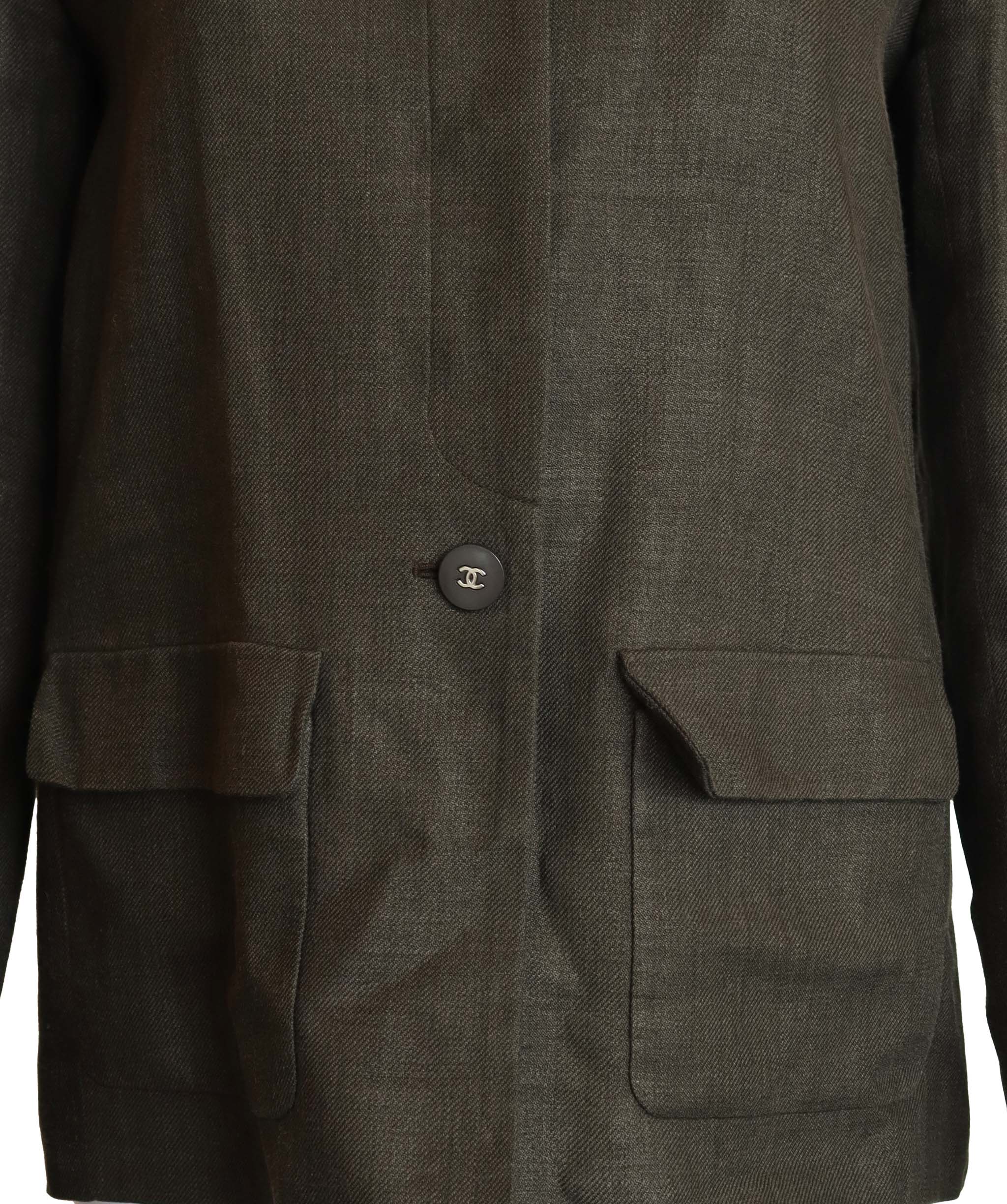 Chanel CHANEL LINEN JACKET GREY DXBK0285