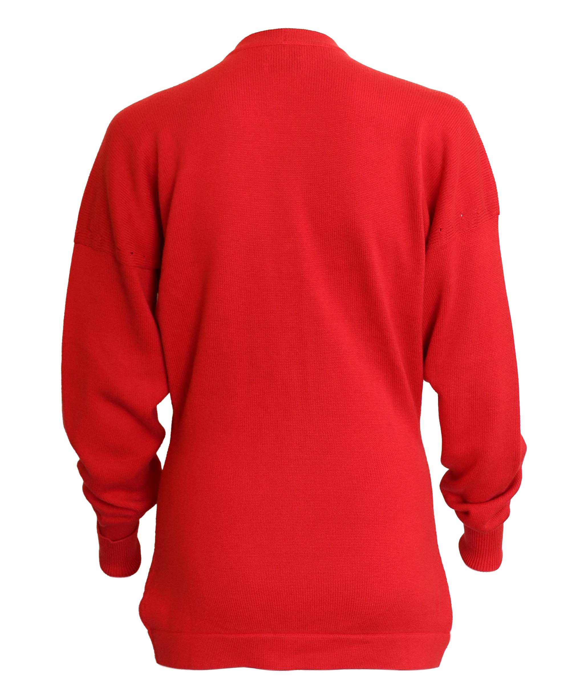 Chanel Chanel Logo Knit Cardigan Red DXBS4306