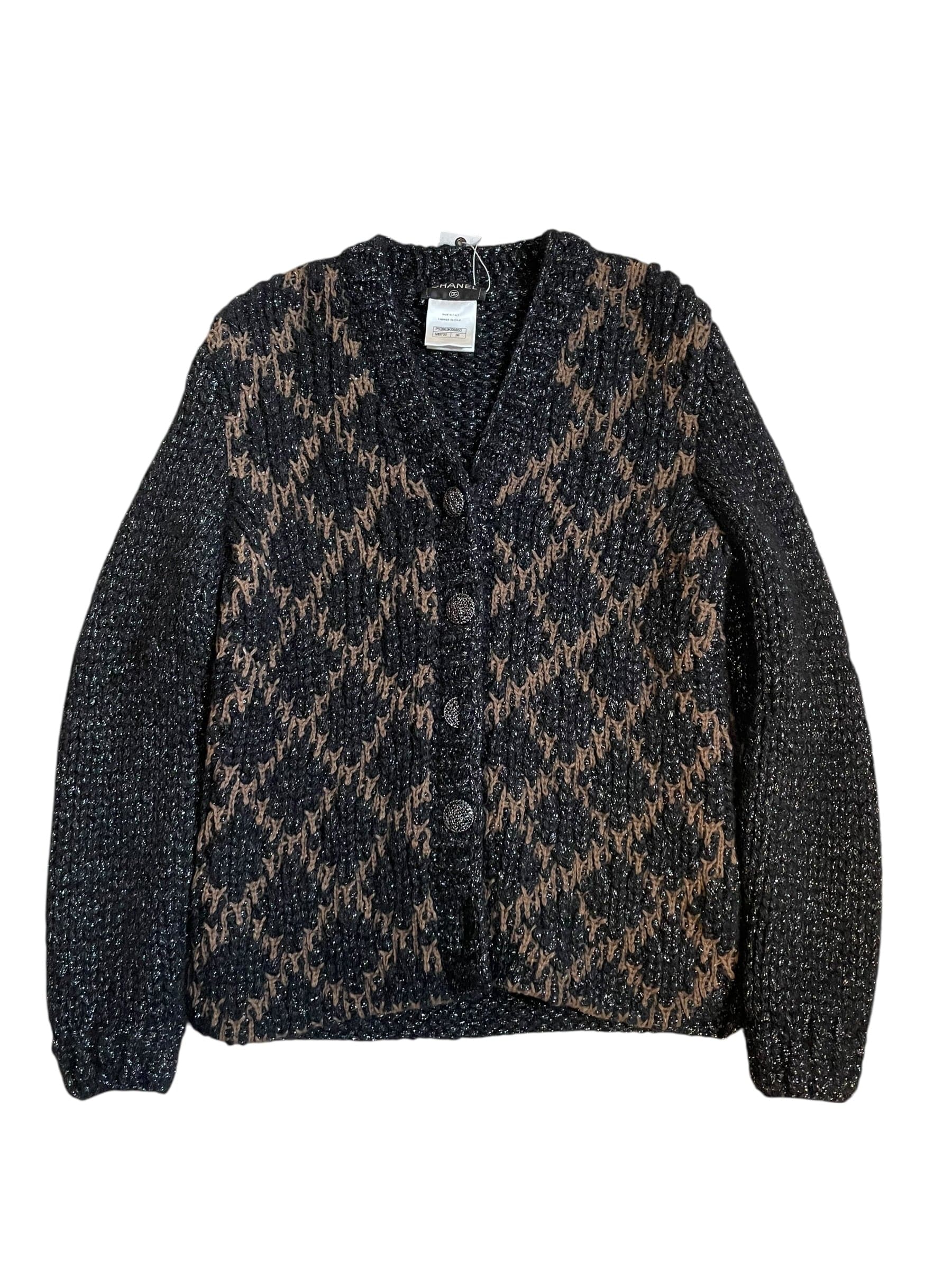 Chanel Chanel Navy Quilted Cardigan DXBK0533