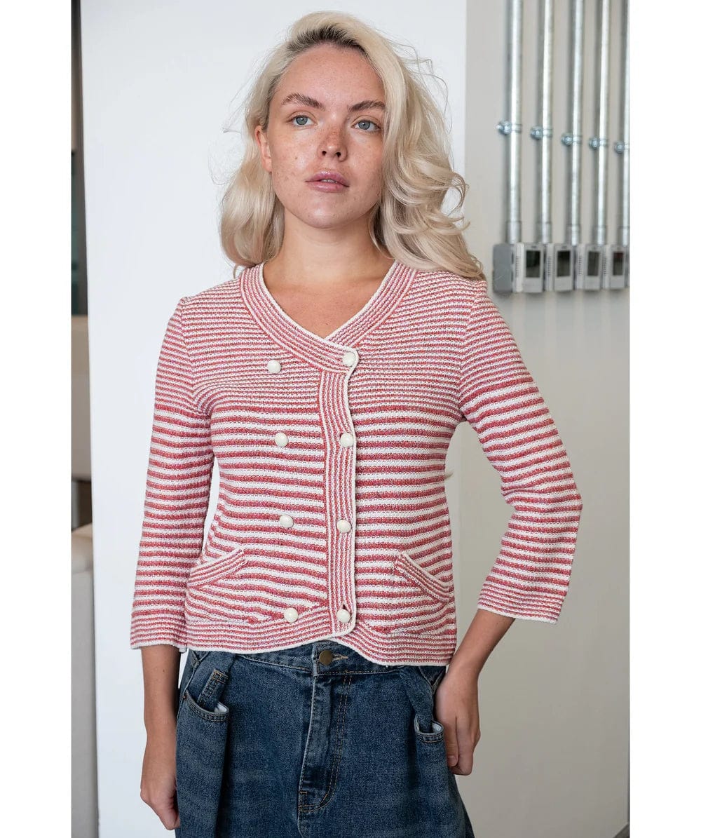 Chanel Chanel Red & White Blazer RJC4511