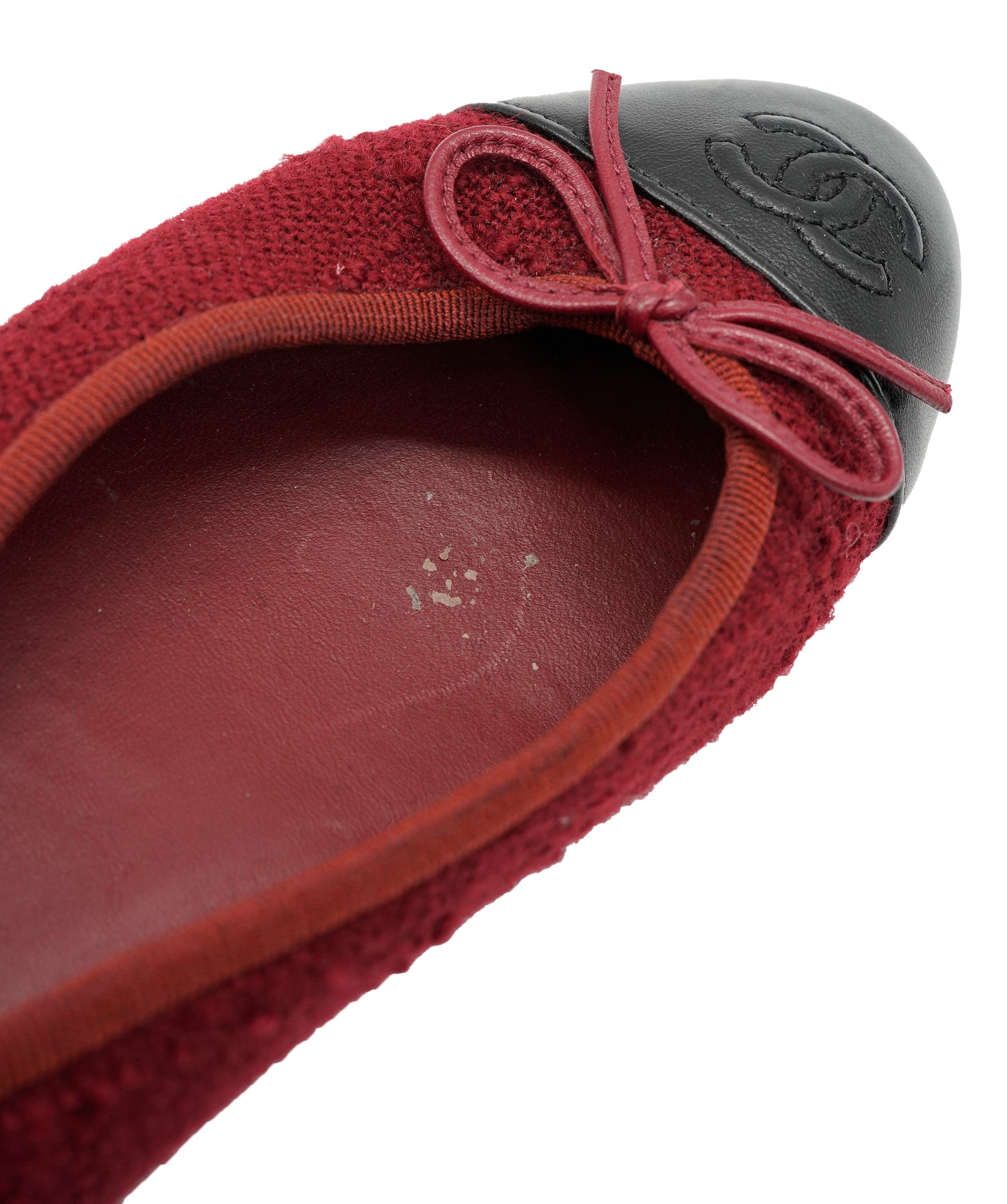 Chanel Chanel Tweed Ballerina CC Flats 37C ALC3001