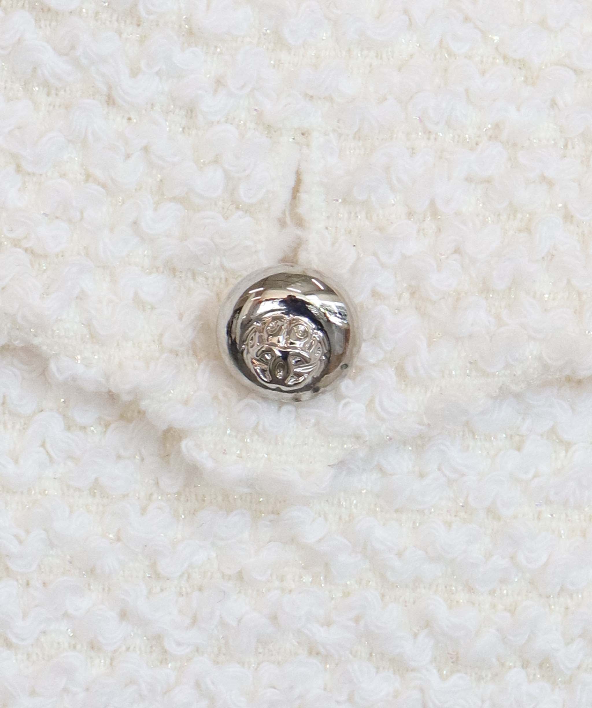 Chanel Chanel Tweed Chain Embellished CC Logo Button Jacket DXBK0205