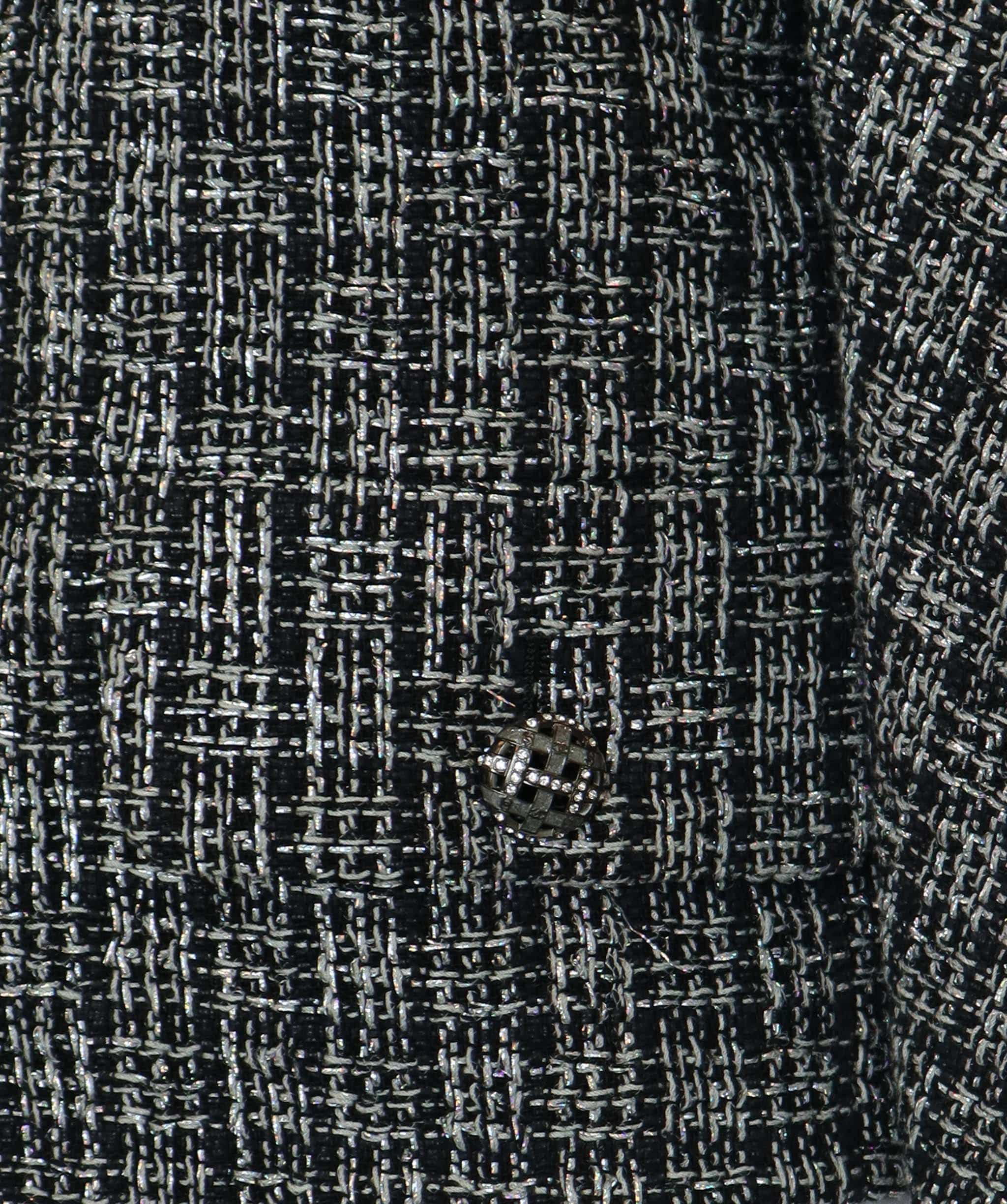 Chanel Chanel Tweed Crop Jacket Black / White / Iridescent 2019 - SKC1870