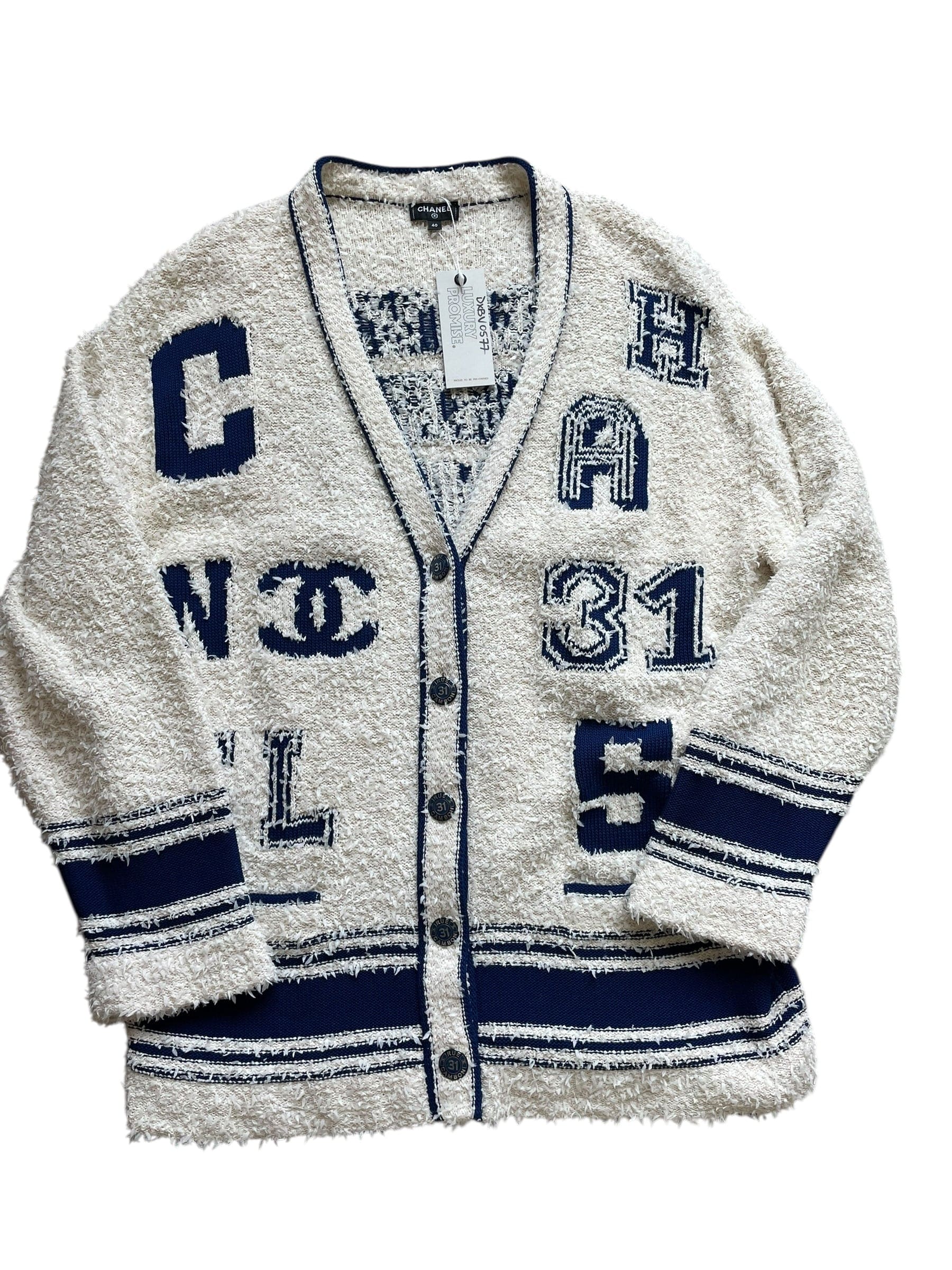 Chanel Chanel Varsity Sweater Cardigan Sz 34 DXBK0579