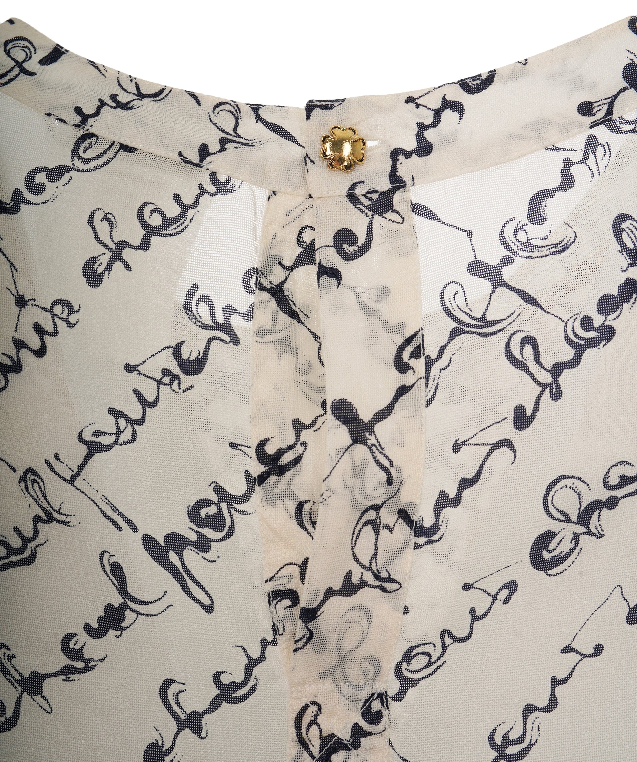 Chanel Chanel Vintage Linen Logo Script Tank Top AKL0067