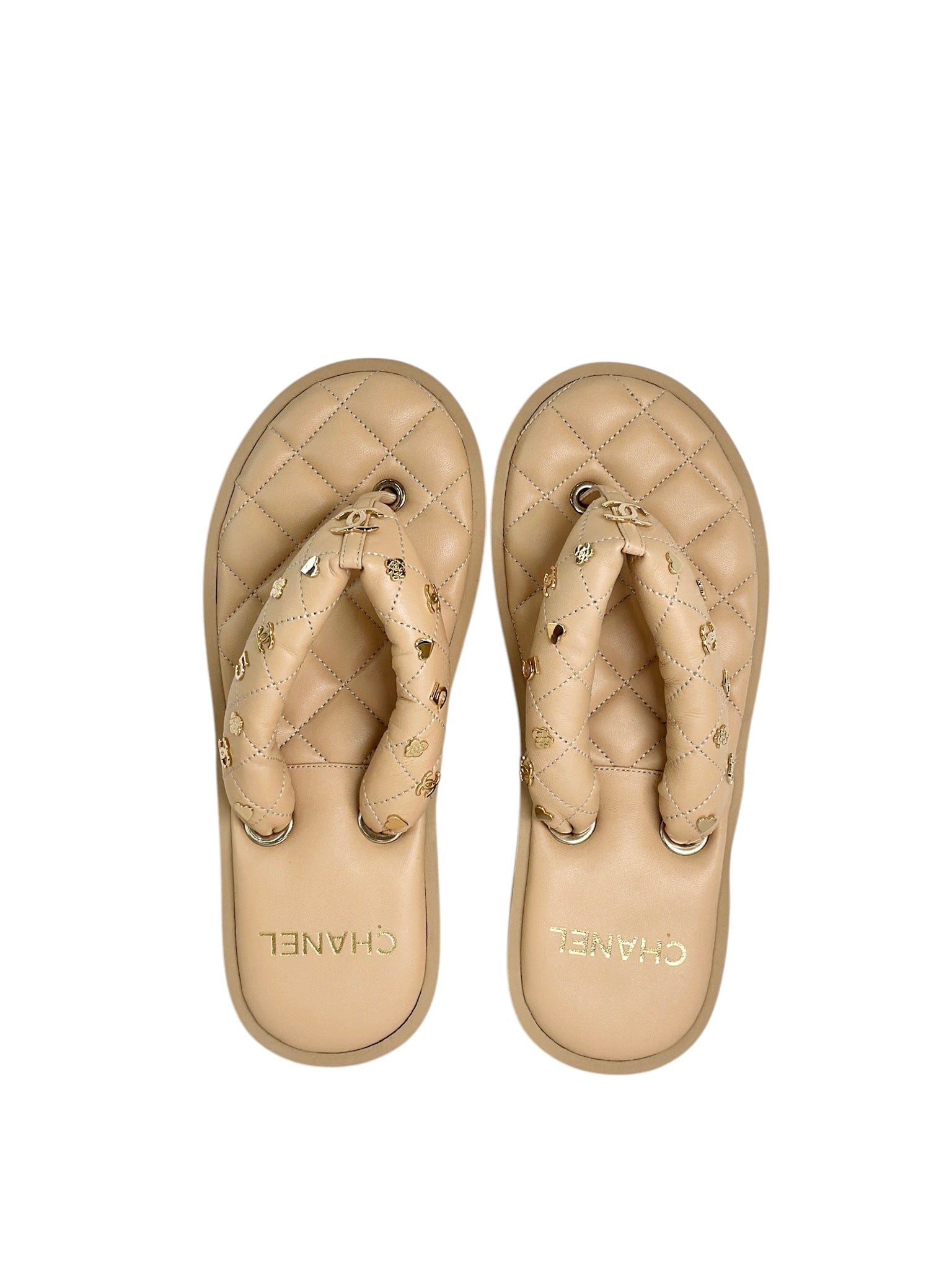 Chanel Chanel 23P Thongs With Charm 38#