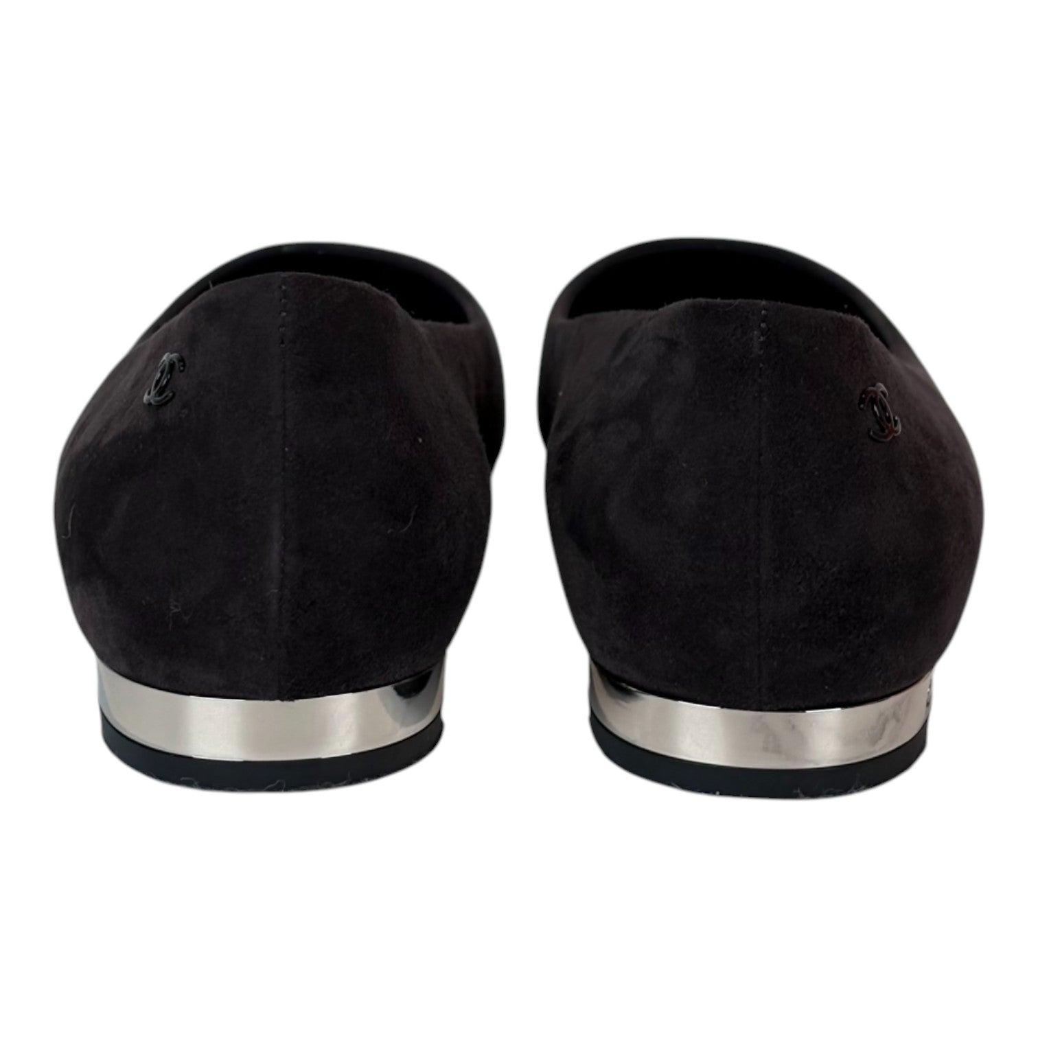 Chanel Chanel Ballet Flat Shoes Suede Black #37C