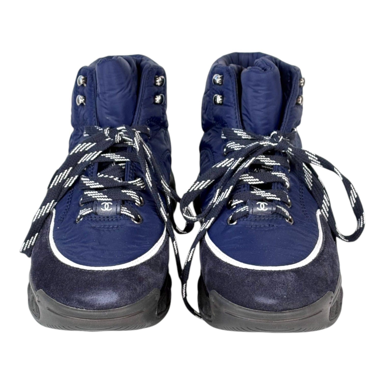 Chanel Chanel High Navy Trainers Shoes #39