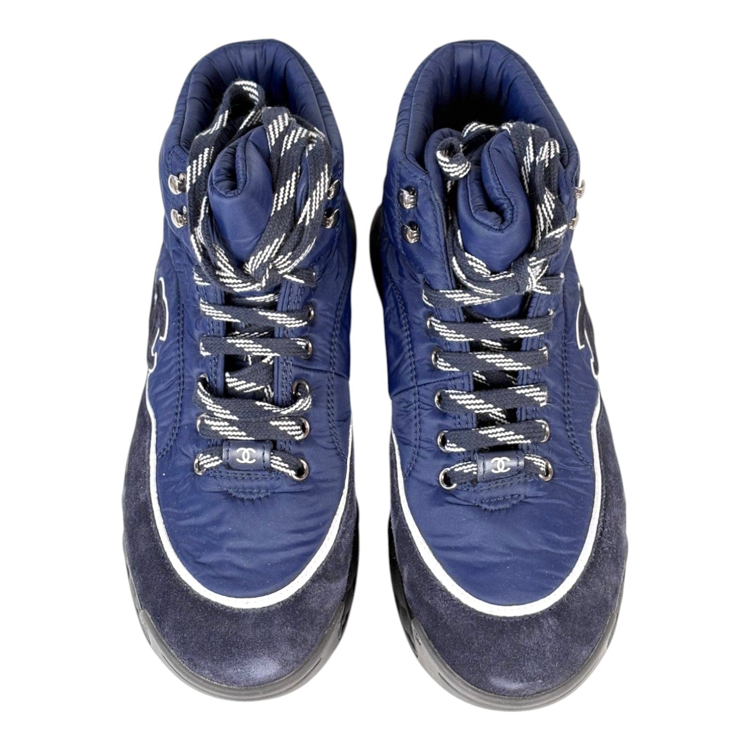 Chanel Chanel High Navy Trainers Shoes #39