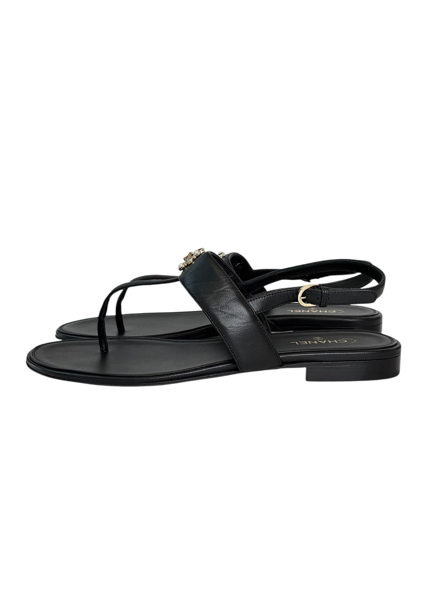 Chanel Chanel Shoes Sandal Black - Size 40