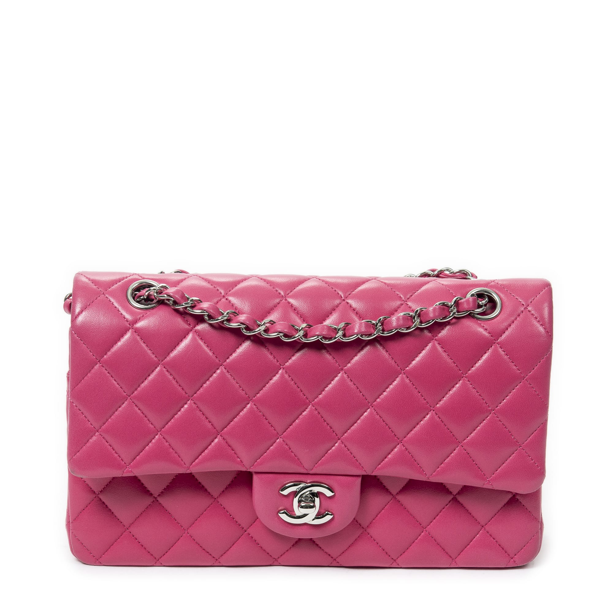 Chanel Chanel Pink Calf Leather Classic Double Flap ABB5951