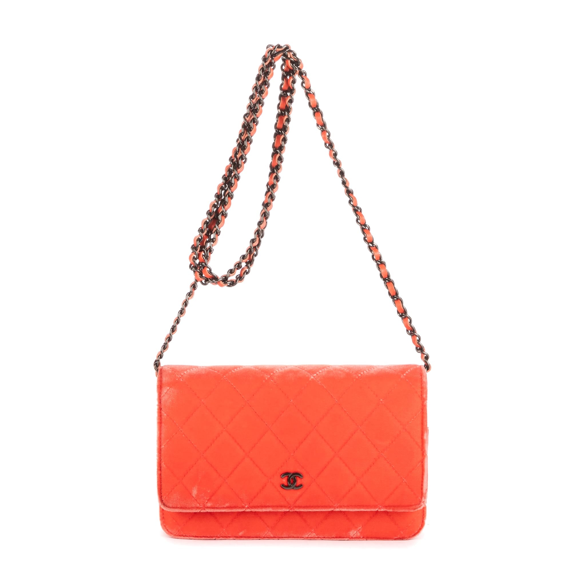 Chanel Chanel Pink Canvas Classic Timeless Wallet on Chain OAG7964