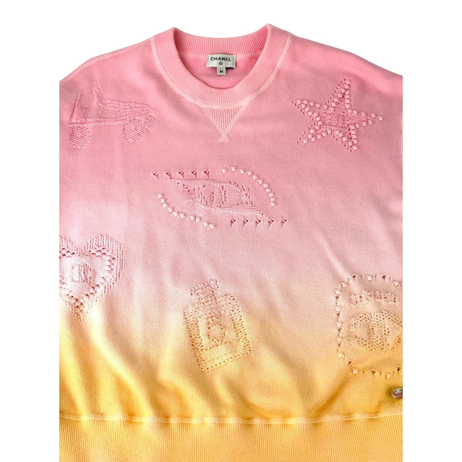 Chanel Chanel 23A Pink Cotton Pullover #36