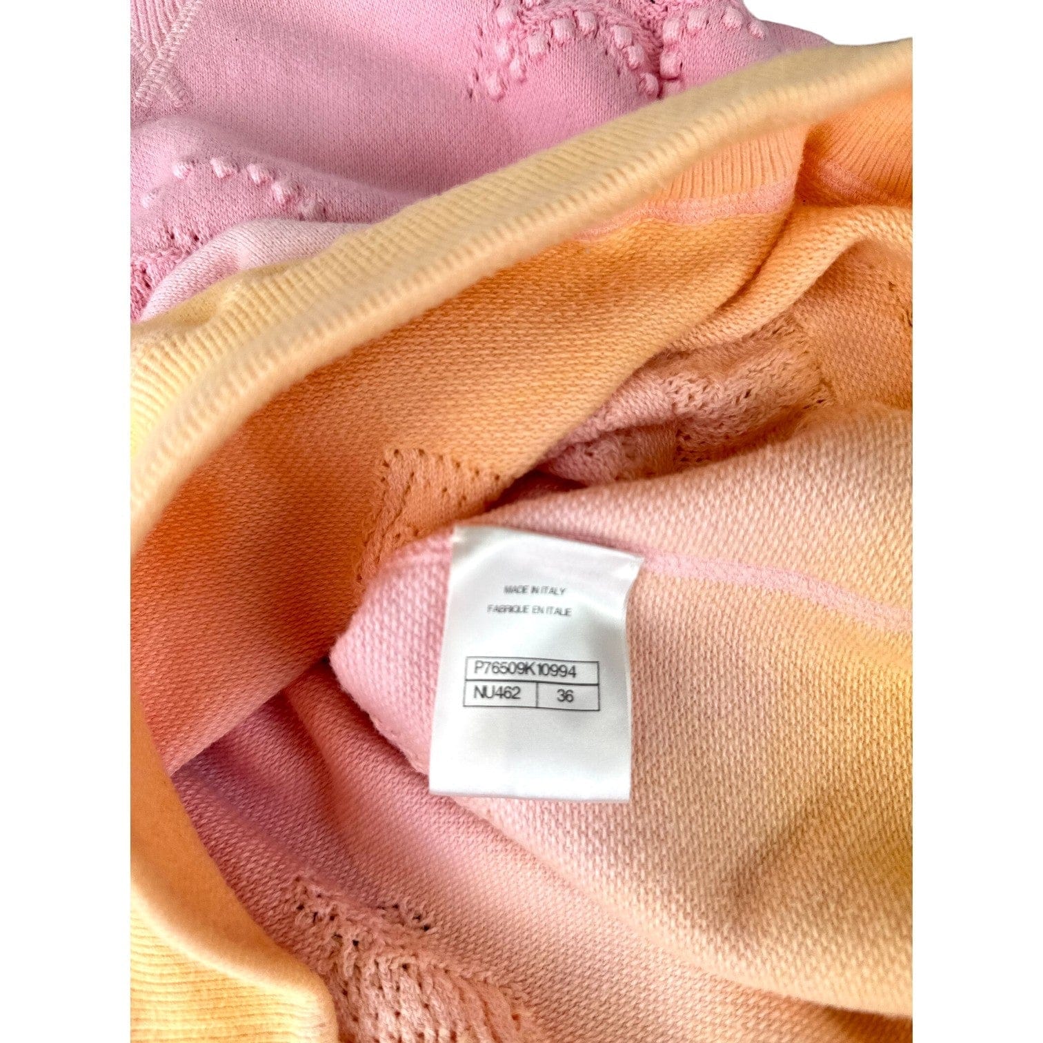 Chanel Chanel 23A Pink Cotton Pullover #36