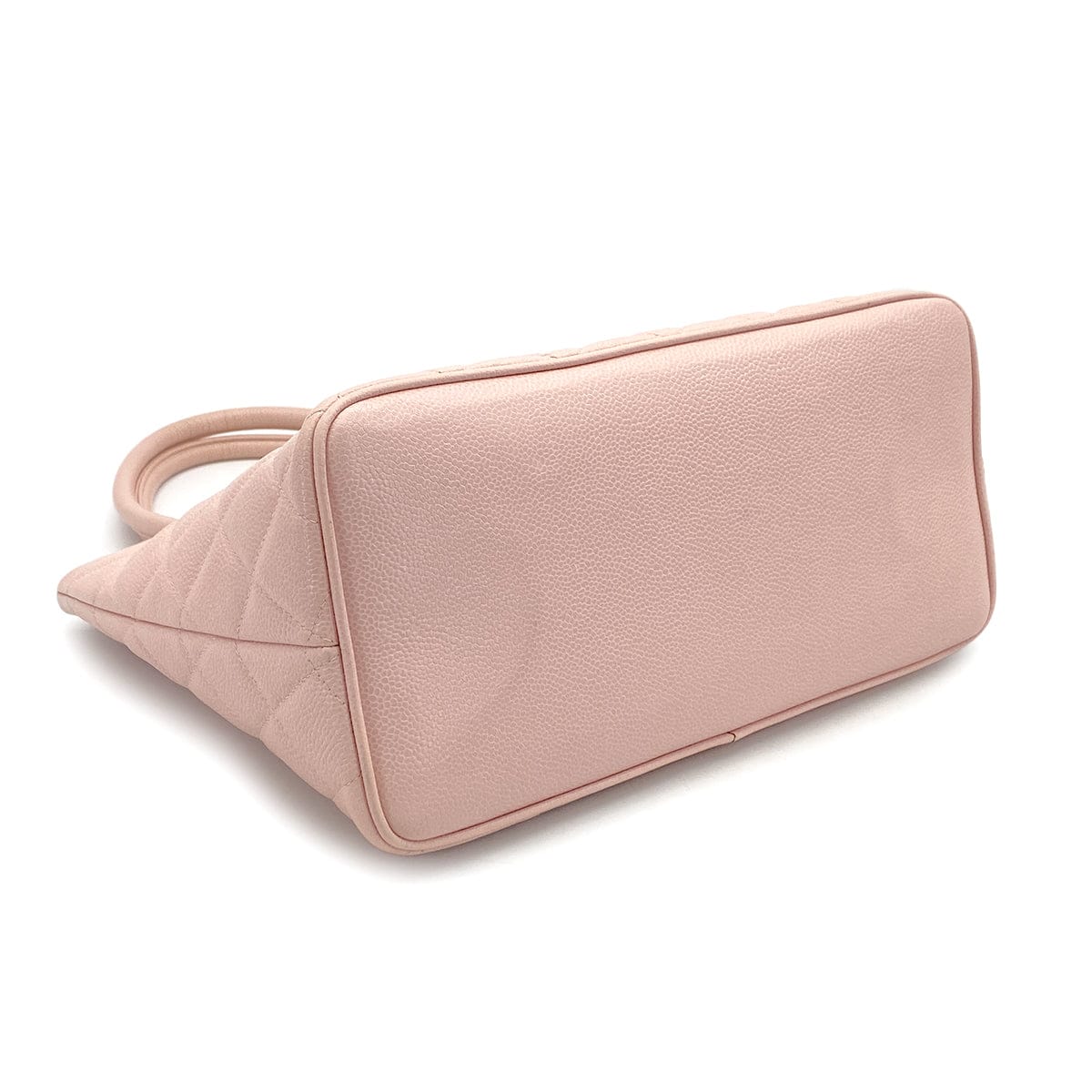CHANEL VINTAGE CHANEL MEDALLION MATELLASSE TOTE BAG PINK CAVIAR SKIN GOLD HARDWARE 90327074