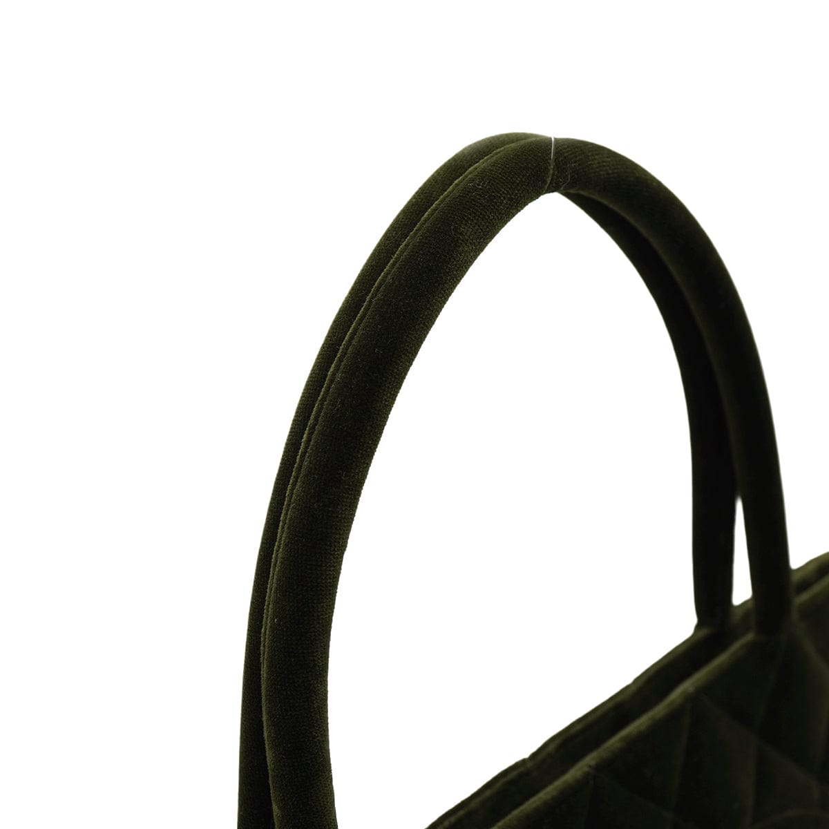 Chanel VINTAGE CHANEL MEDALLION TOTE BAG DARK GREEN VELOR GOLD HARDWARE 90346145