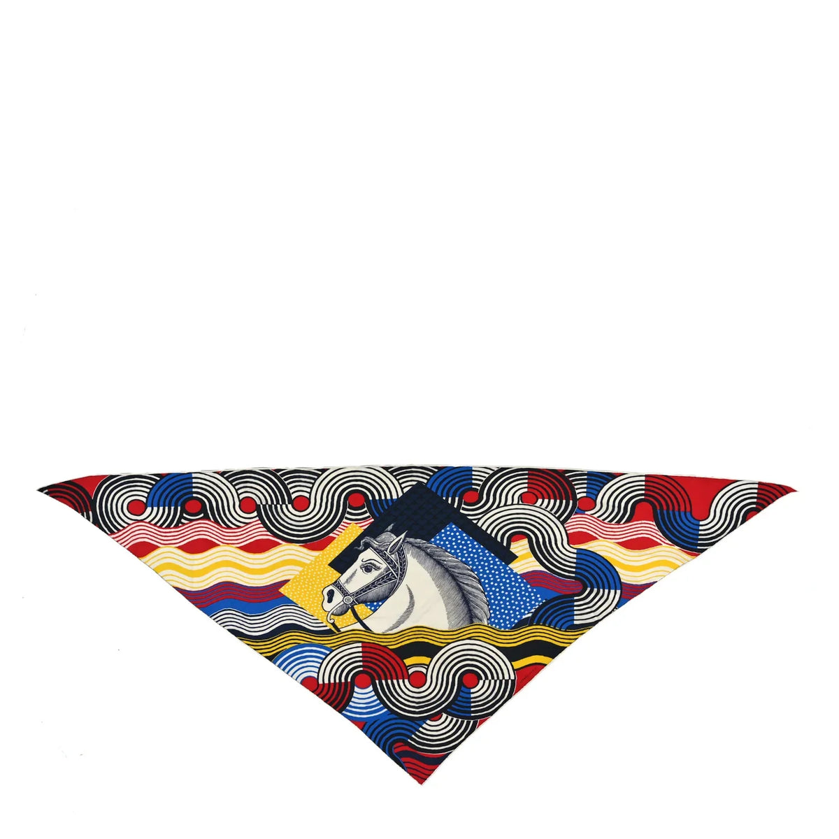 28. Hermes 140cm Cashmere/ Silk Large Triangle Scarf - in Box