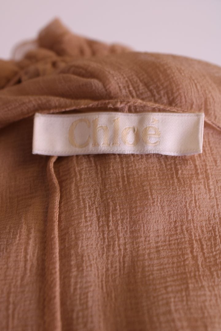 Chloe Chloe Drop Waist Bead Dress Nude 8