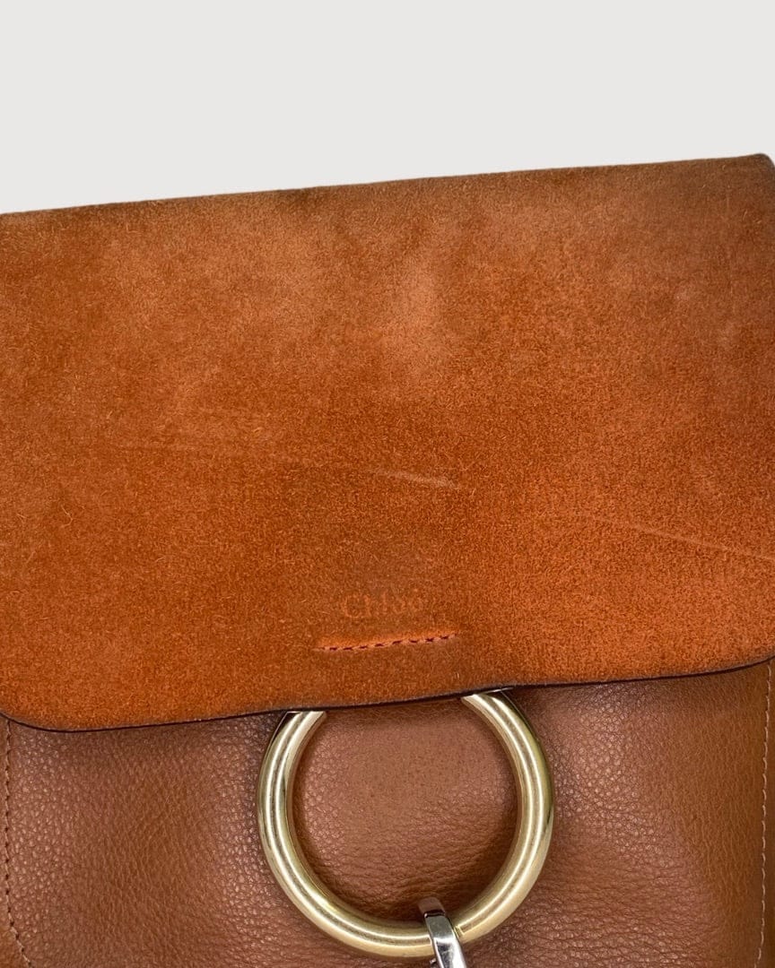 Chloe Chloe Faye Backpack Tan