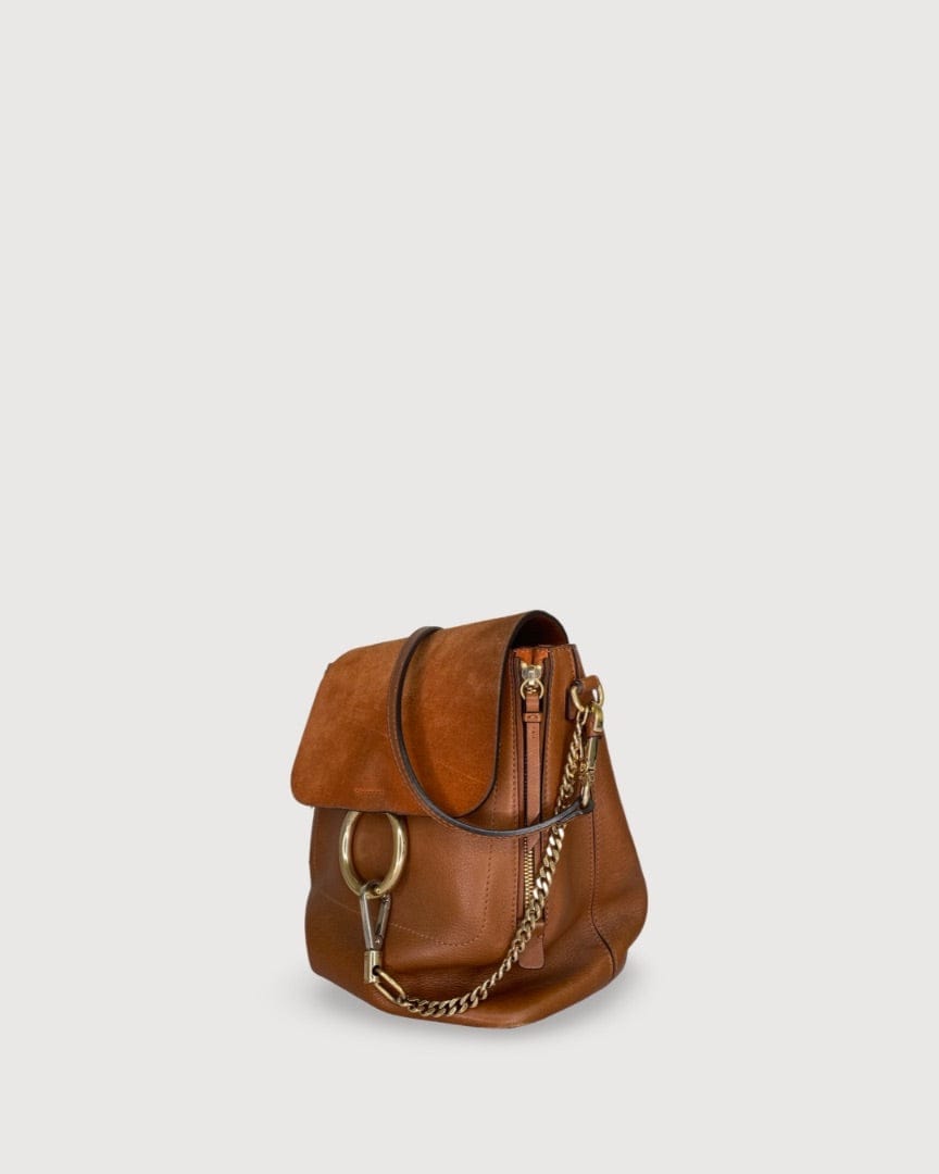 Chloe Chloe Faye Backpack Tan