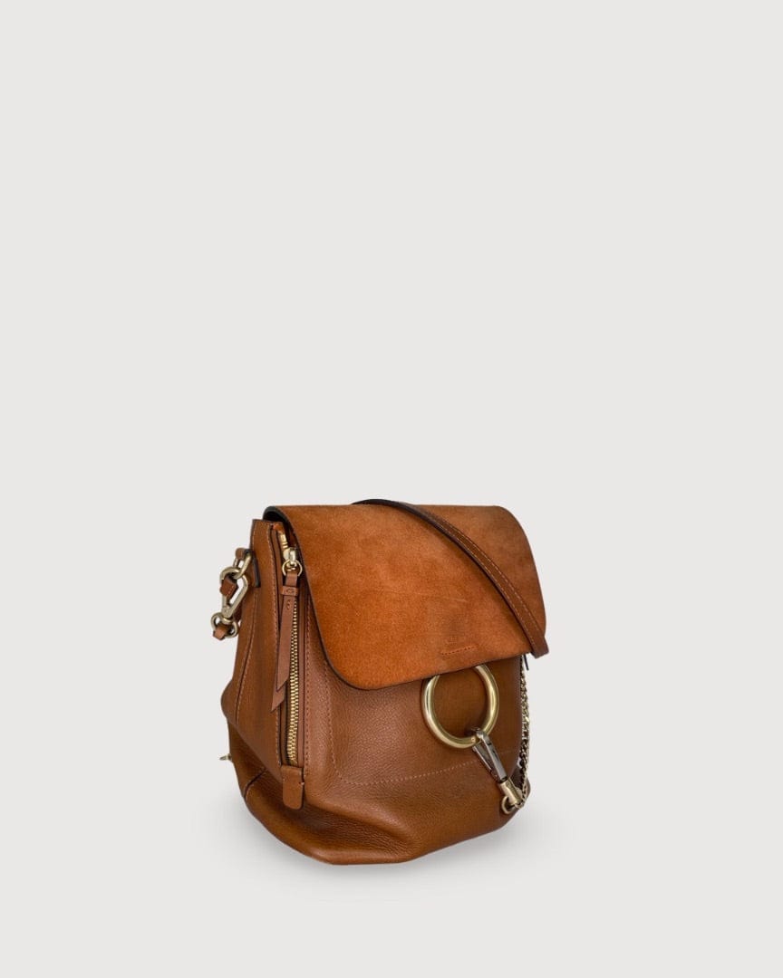 Chloe Chloe Faye Backpack Tan