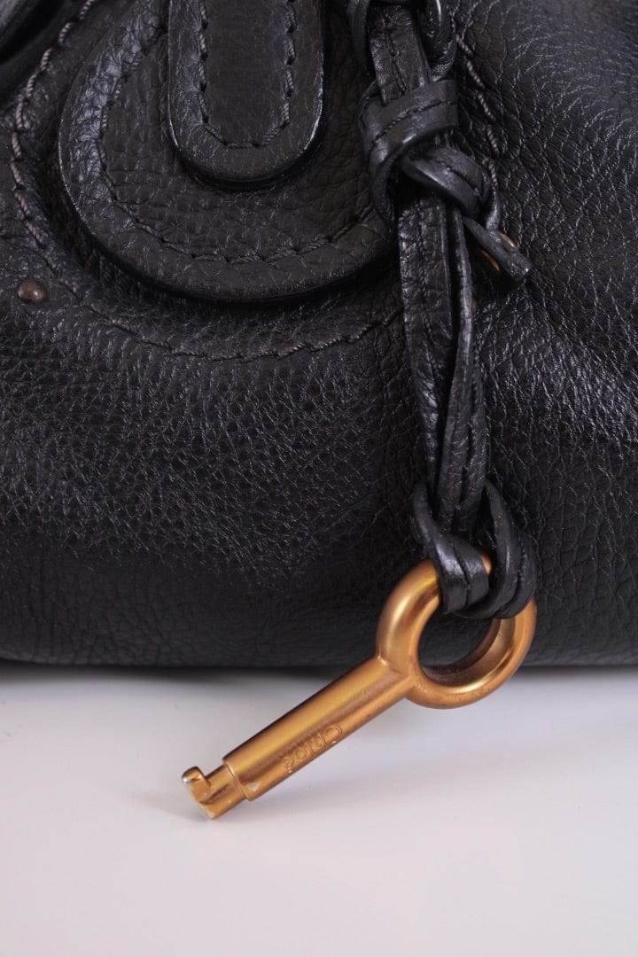 Chloe Chloe Paddington Leather Shoulder Bag Black