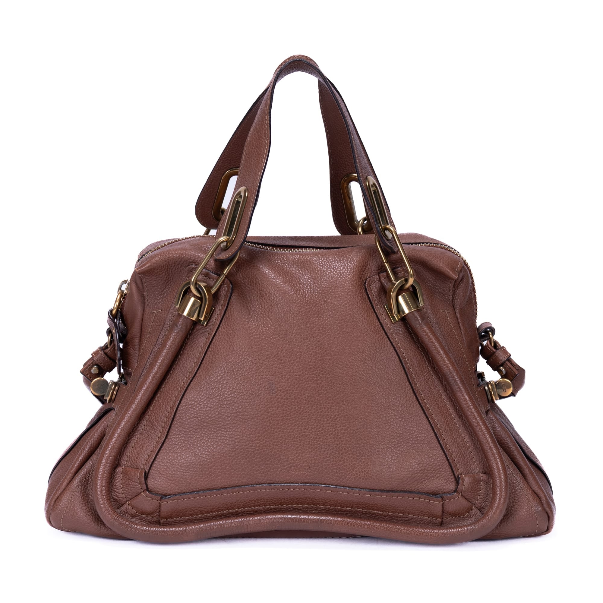 Chloe Chloe Chocolate Brown Calf Leather Paraty OAG8753