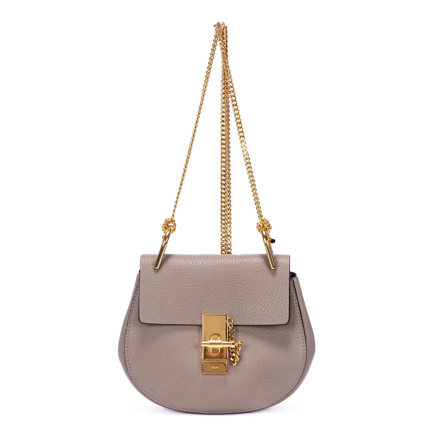 Chloé Chloé Grey Calf Leather Drew Chain OAG8618