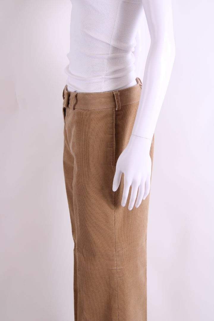 Chloe Chloe Cord Flare Trousers Beige 10