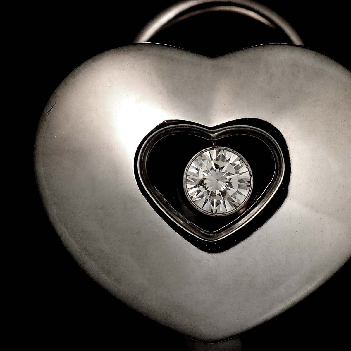 Chopard Happy Diamond Heart Earrings Clip on K18 WG 750 903283436