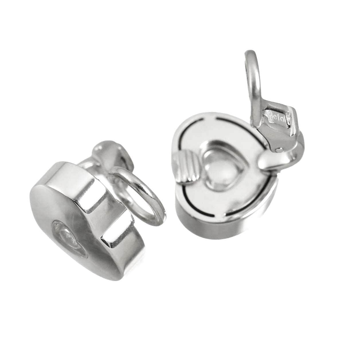 Chopard Happy Diamond Heart Earrings Clip on K18 WG 750 903283432