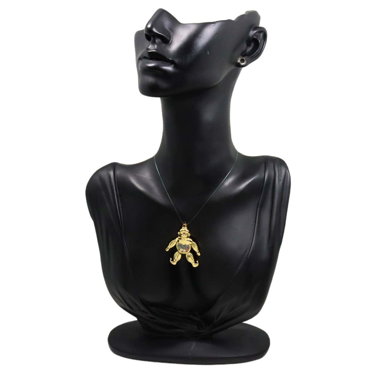 Chopard Chopard Happy Diamond multi stone clown Pendant Top 18K Yellow Gold 750 90320926