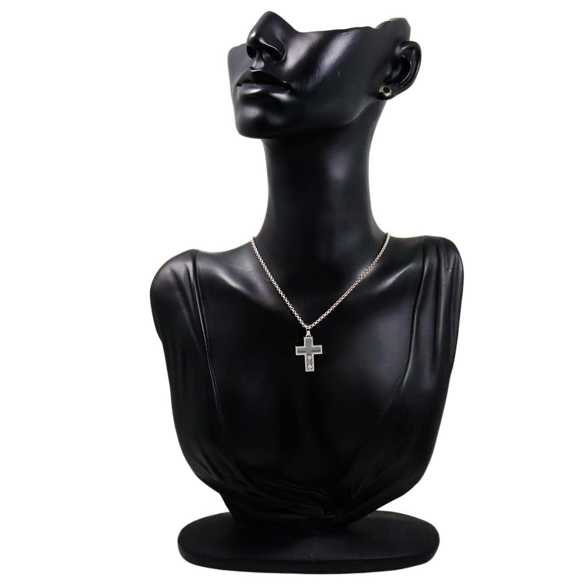 Chopard Chopard Happy Diamond Sapphire Cross Necklace 18K WG 750 90324467