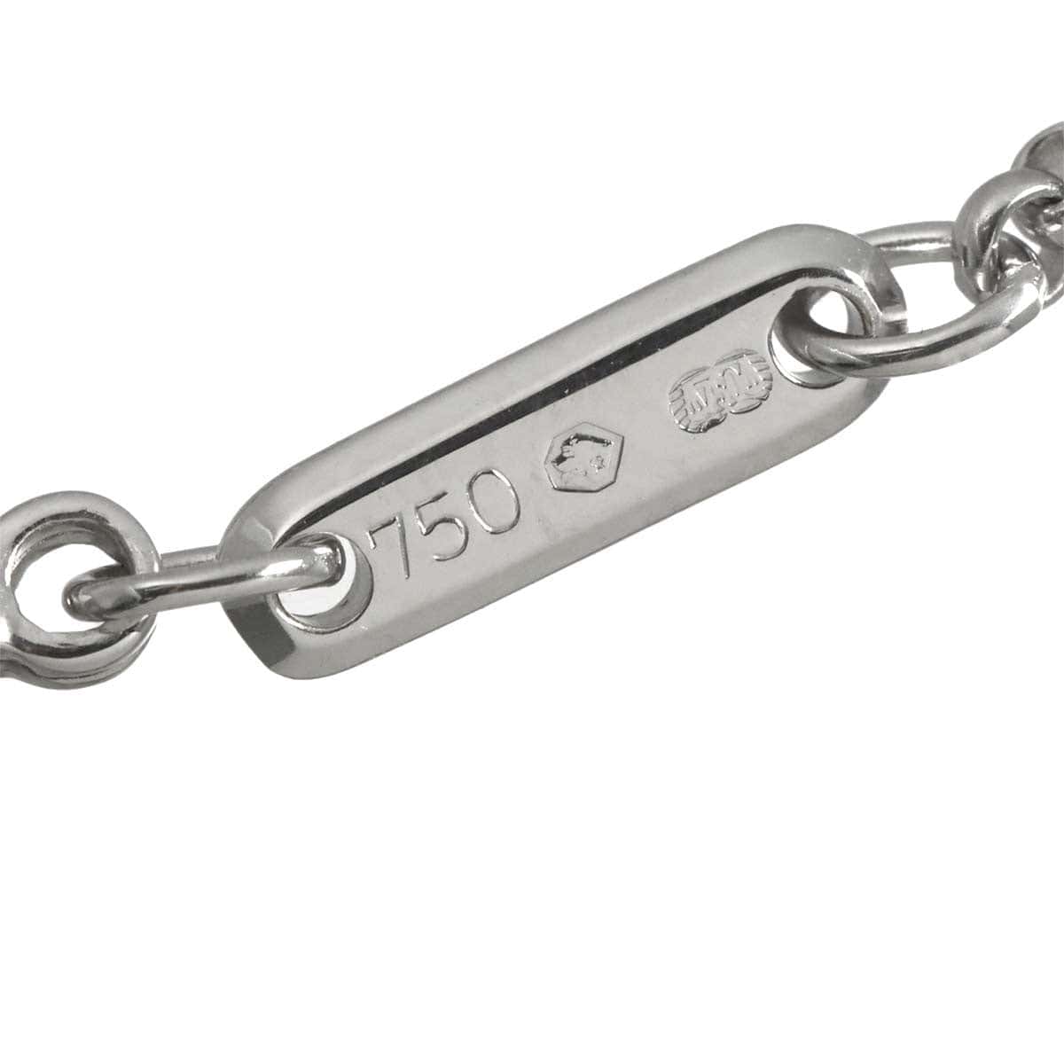 Chopard Chopard Happy Diamond Square Necklace 18K White Gold 750 90317483