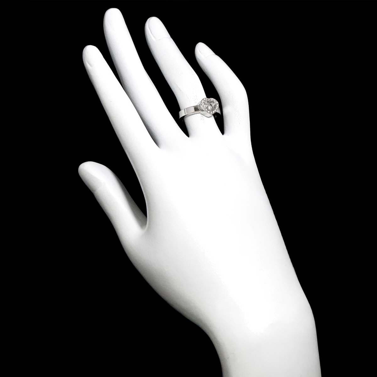 Chopard Chopard Happy Diamond Heart Ring 18K White Gold 750 Size6(US) 90319233