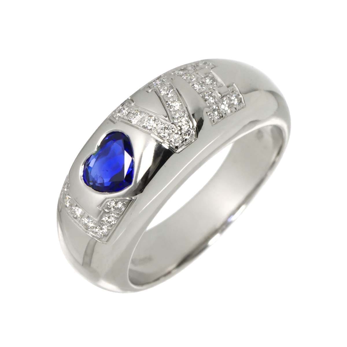 Chopard Chopard Love Sapphire Diamond Ring 18K WG 750 Size8.25(US) 90322523