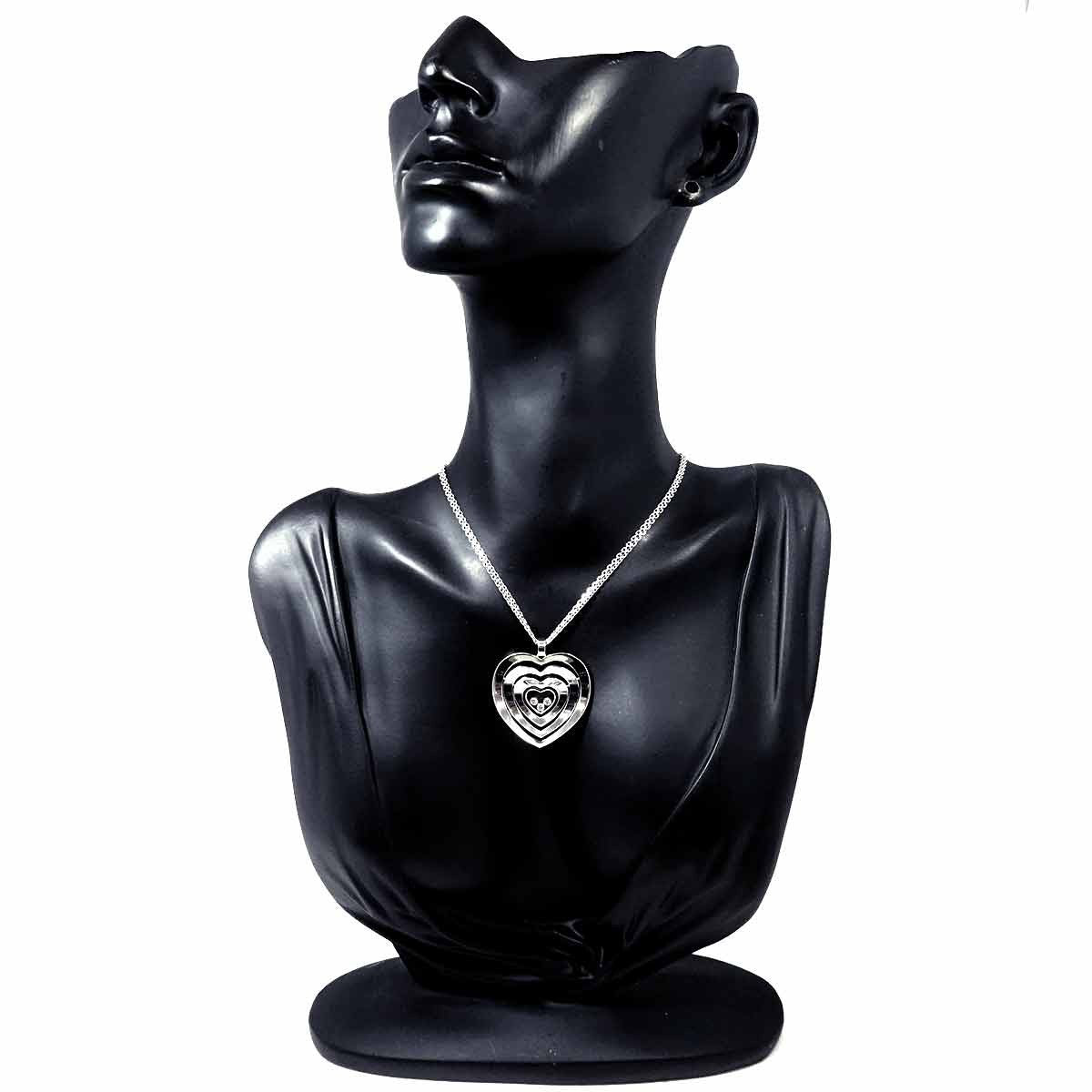 Chopard Chopard Happy Diamond Necklace 18K White Gold 750 90293053